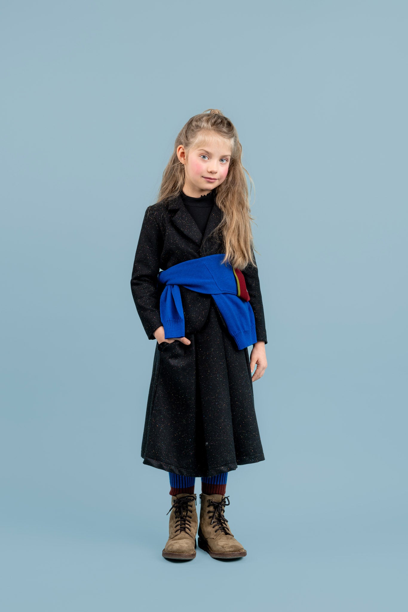 Dragonfly Cotton Turtleneck, Black