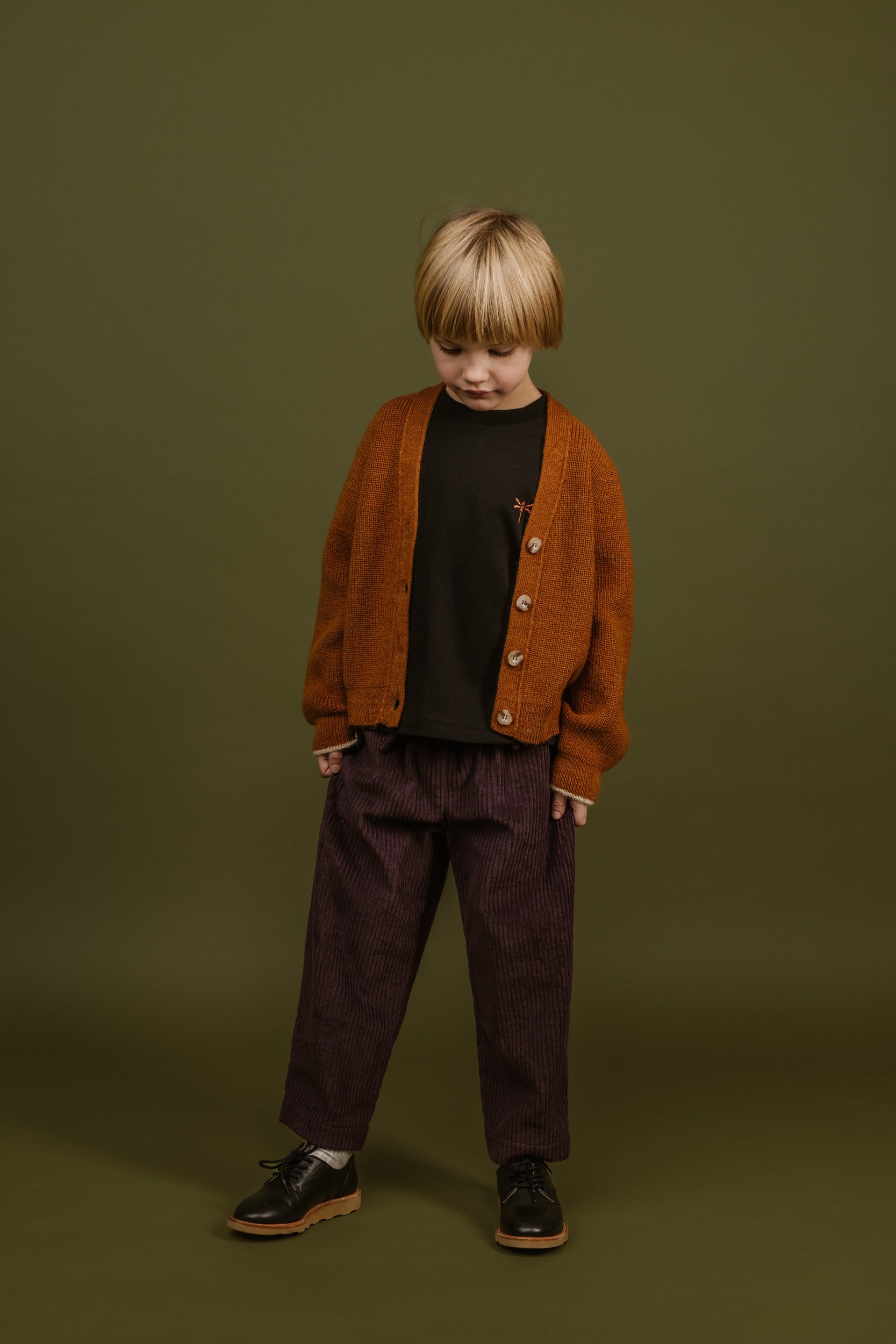 Corduroy Pants Matteo, Aubergine