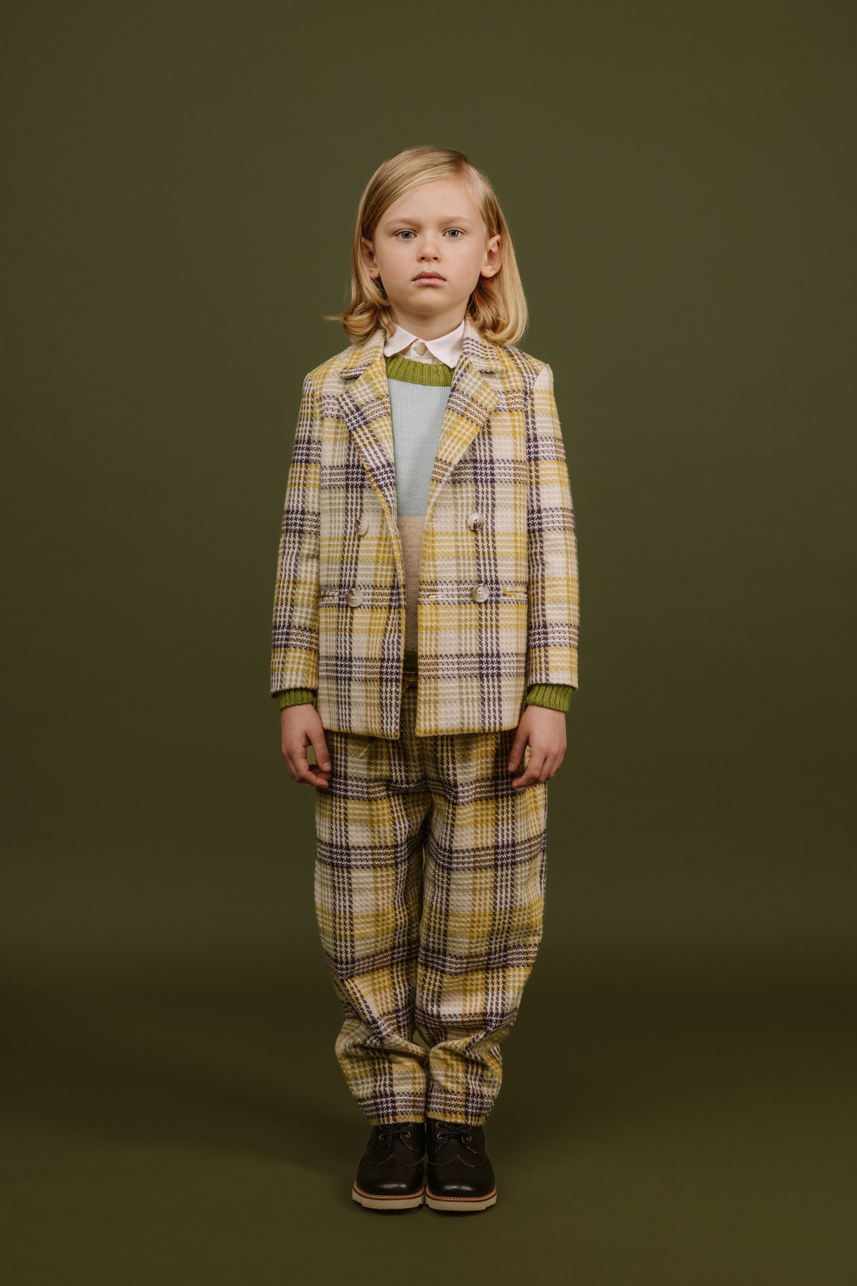 Cotton Double Breasted Jacket Vero, Yellow