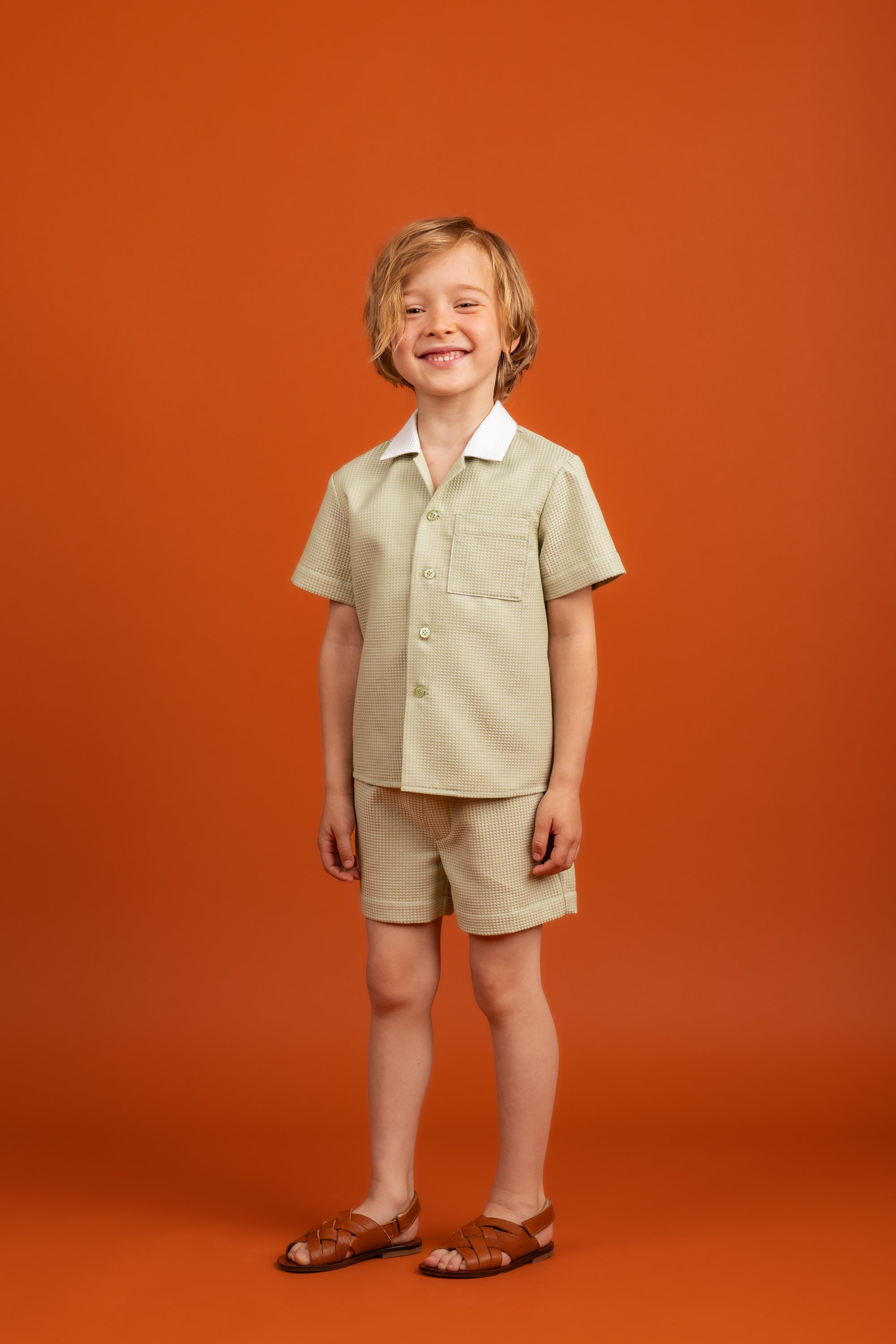 Noah Shorts Cotton, Mint