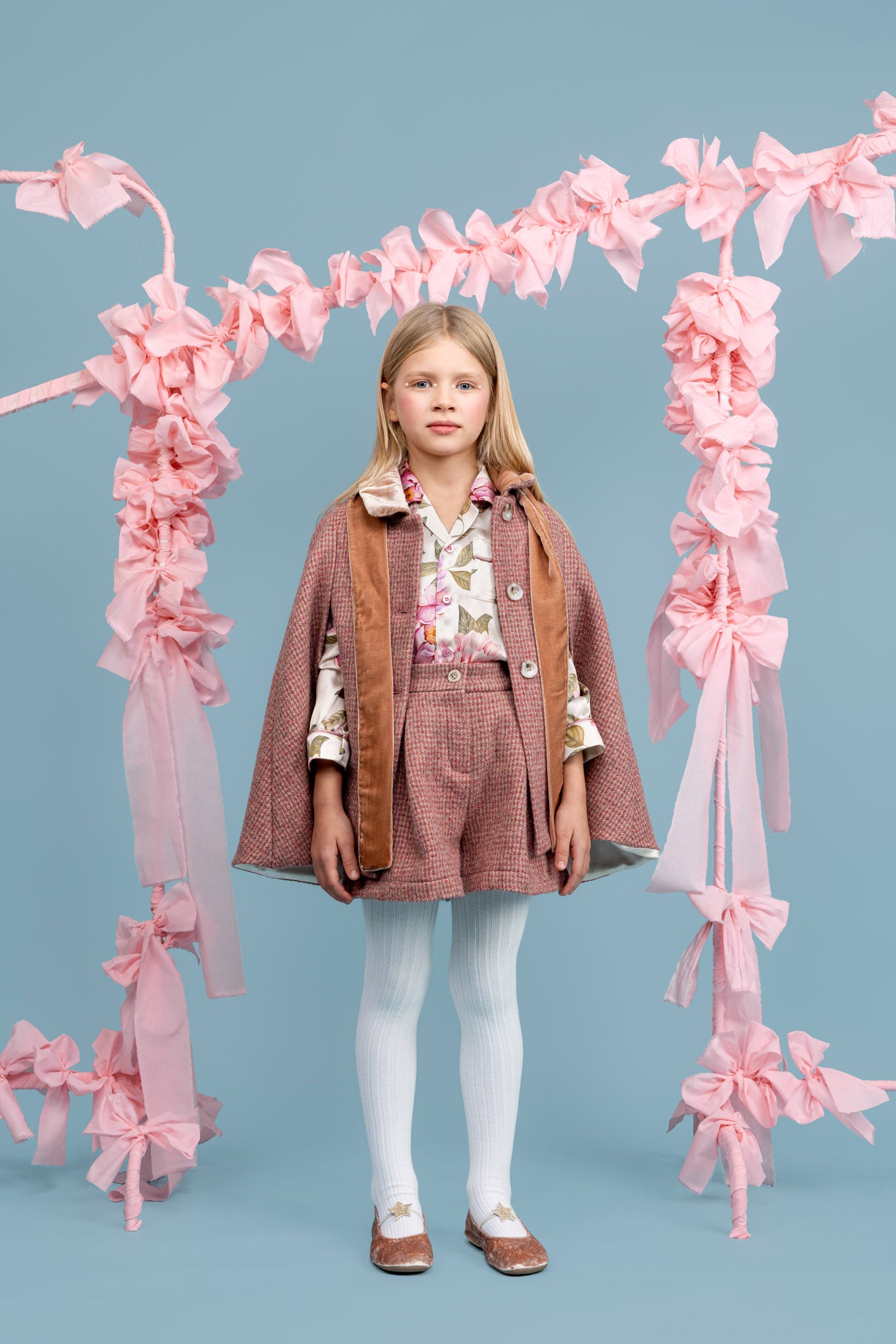 Chloe Wool Shorts, Pink