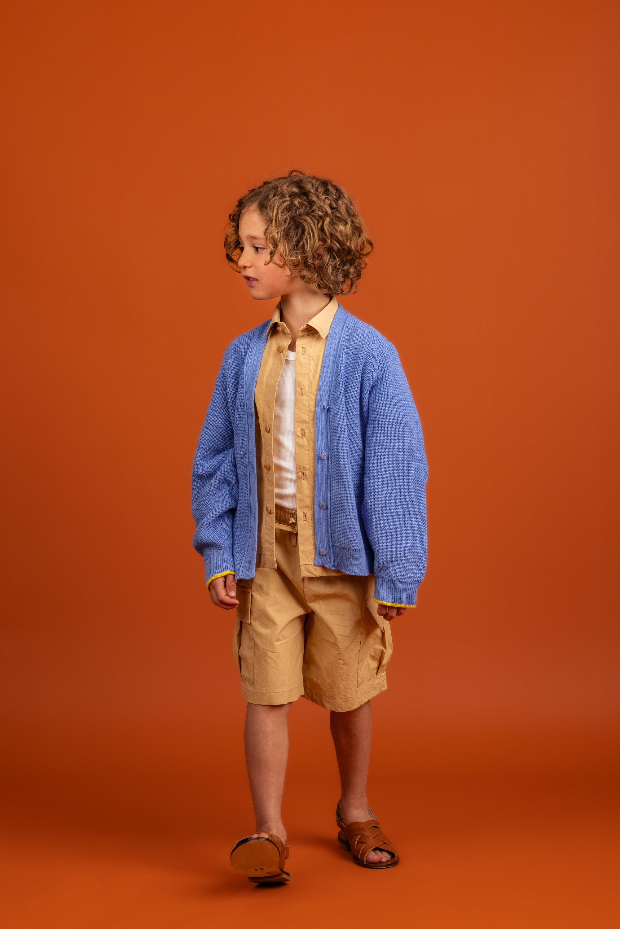 Morgan Cardigan Cotton, Blue