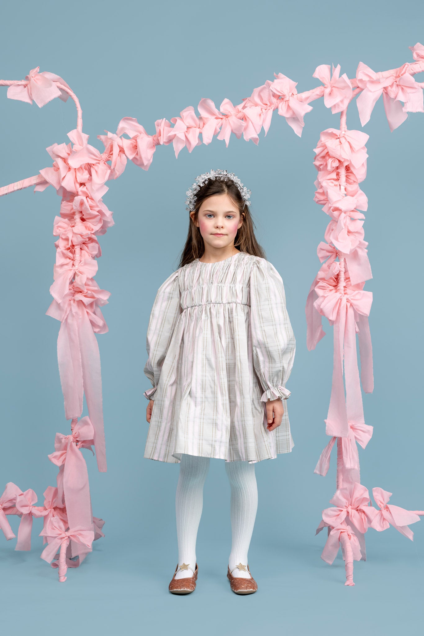Juliet Tafeta Dress, Pink