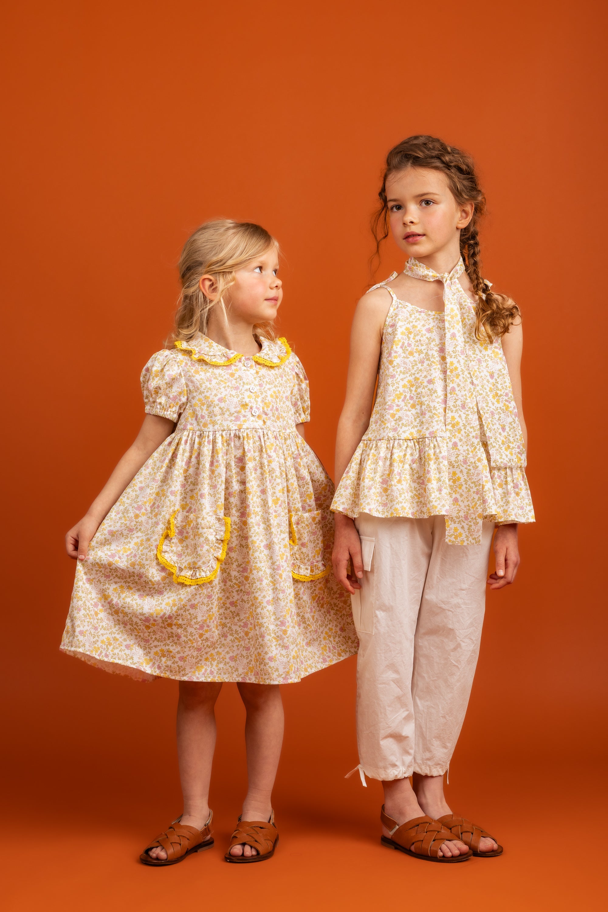 Mia Dress Cotton, Yellow