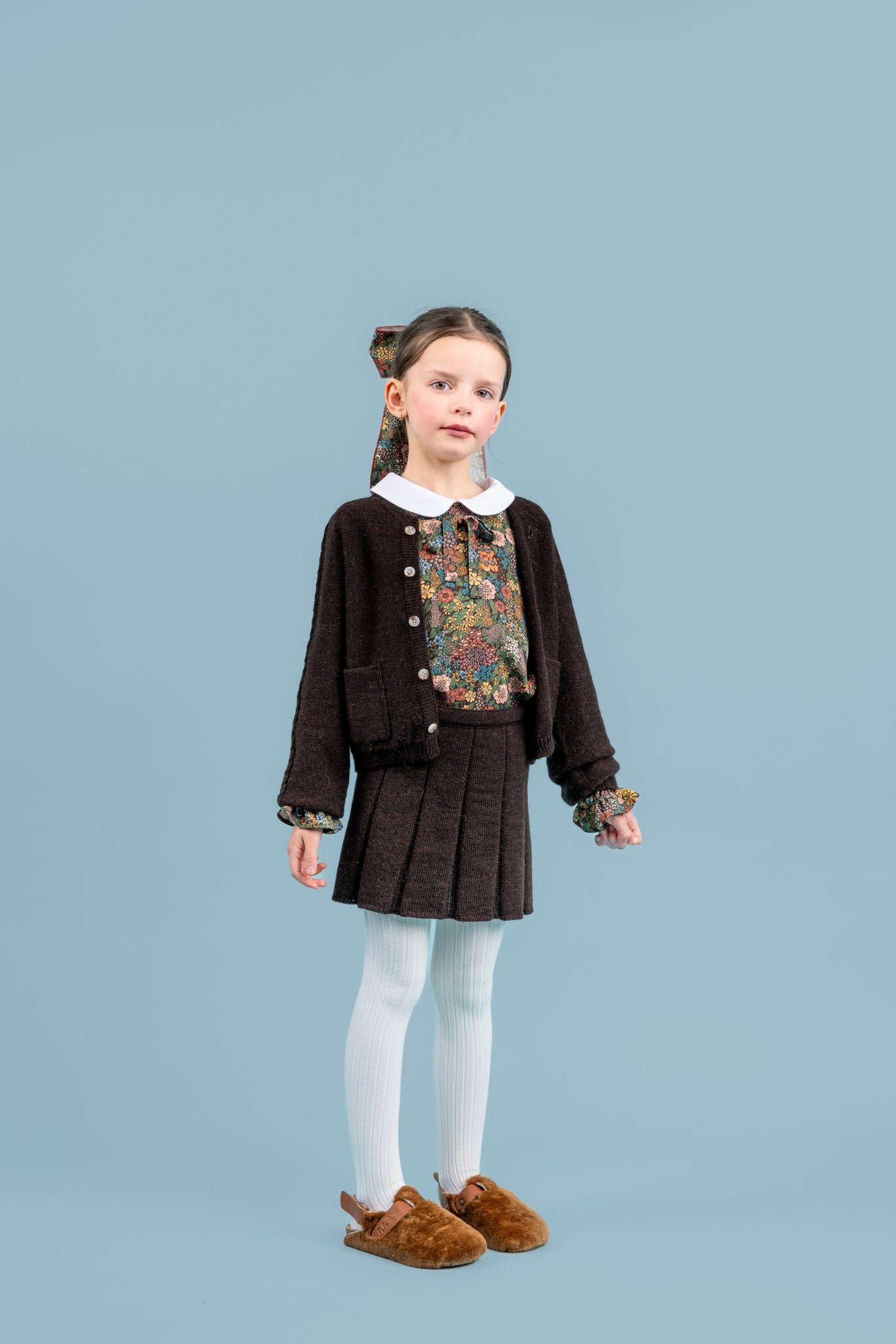 Phoenix Wool Cardigan with Pockets, Brown