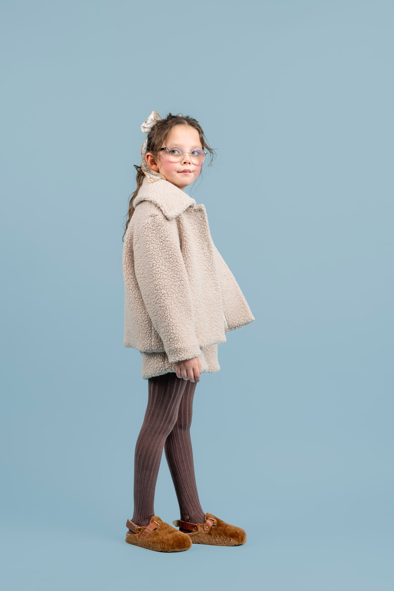Leo Sherpa Jacket, Grey