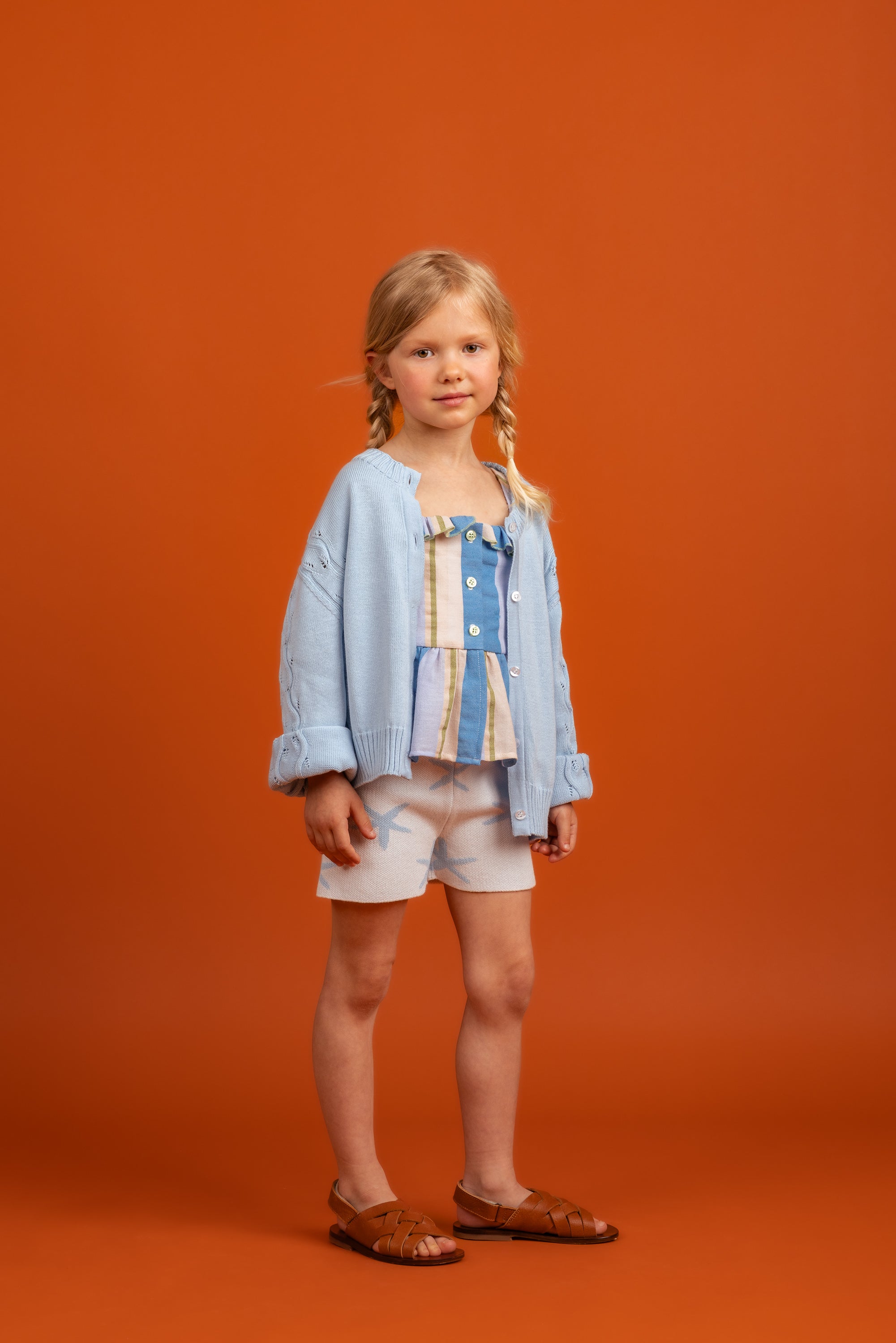 Harper Top Cotton, Blue Stripes