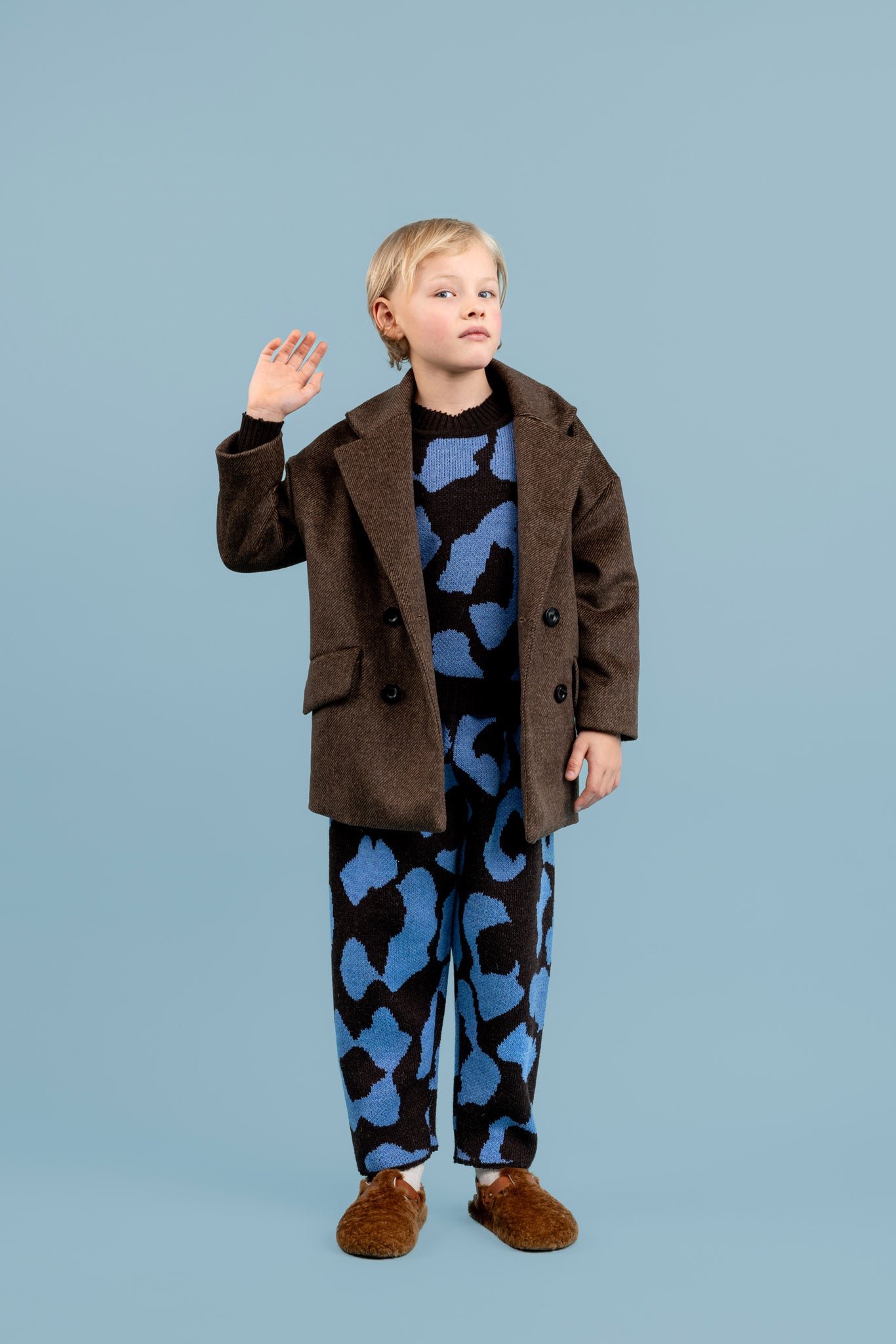 Quinn Wool Trousers, Blue