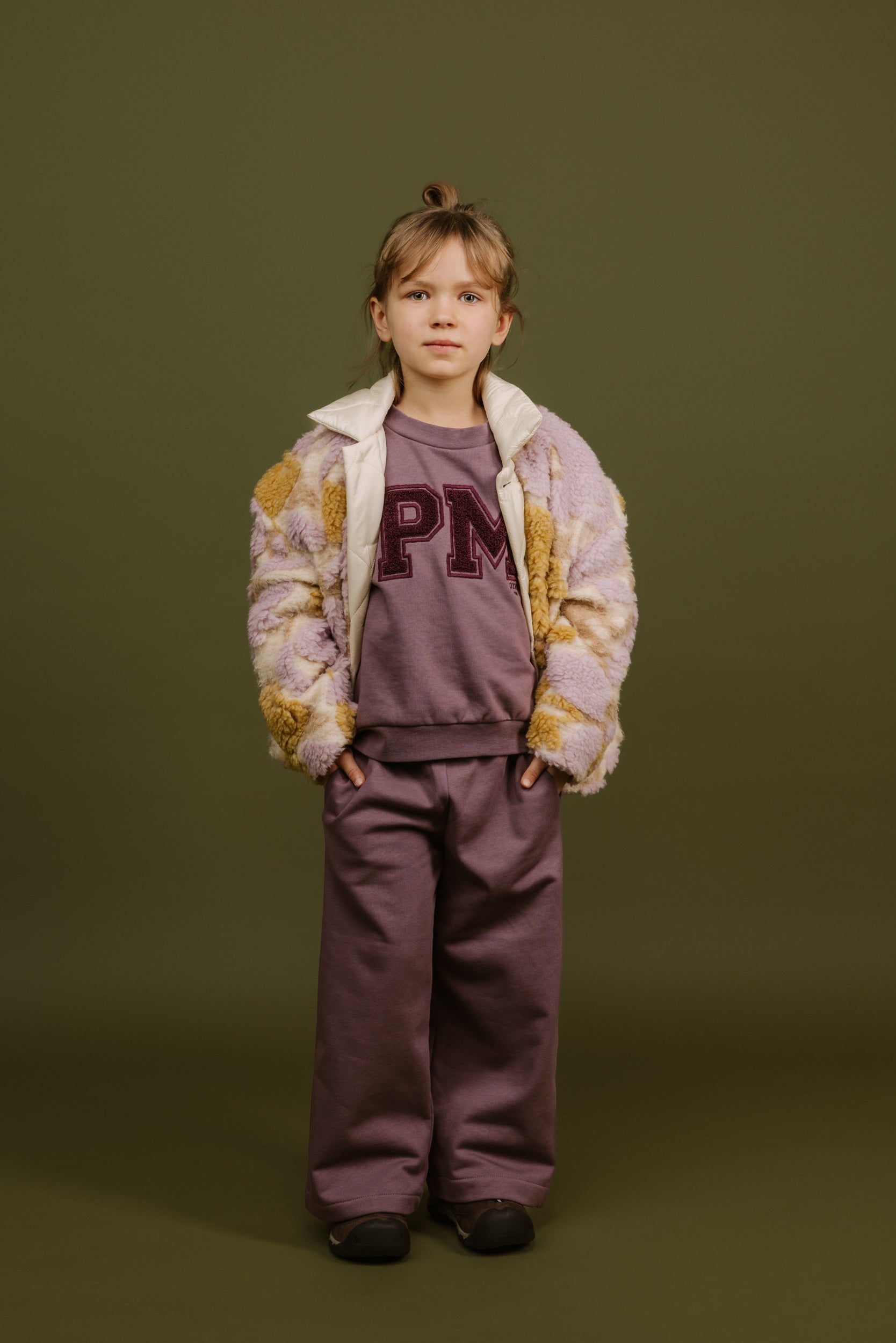 Organic Cotton Sweatshirt Luca, Aubergine