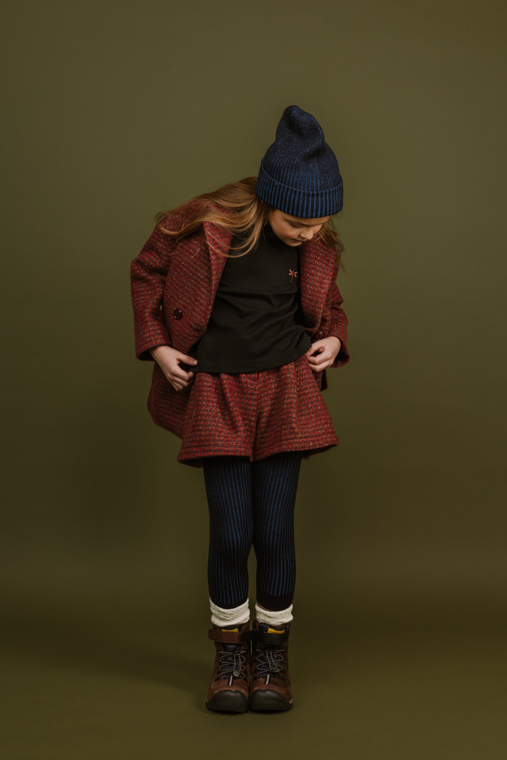 Wool Shorts Odette, Red