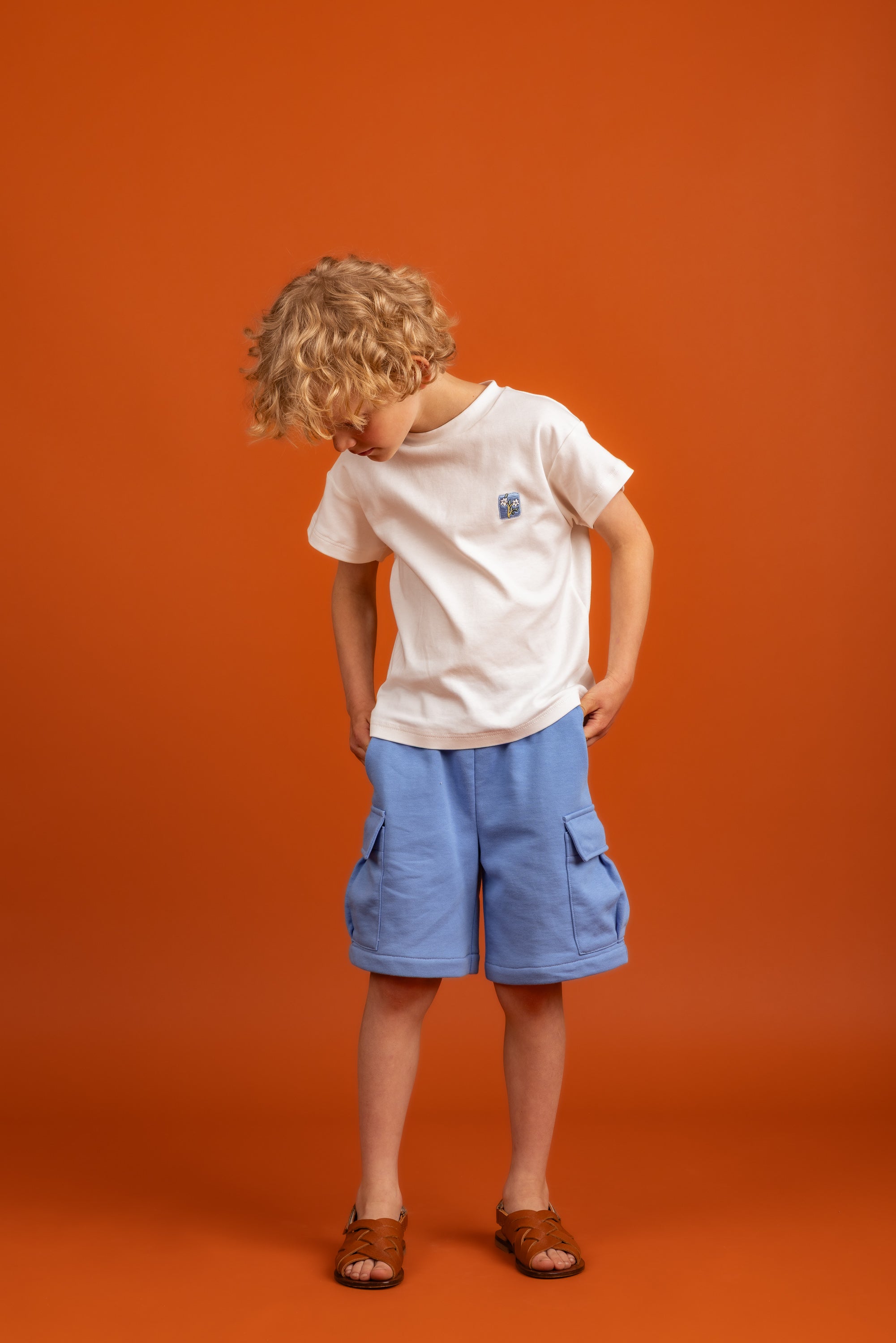 Nolan Shorts Cotton, Blue