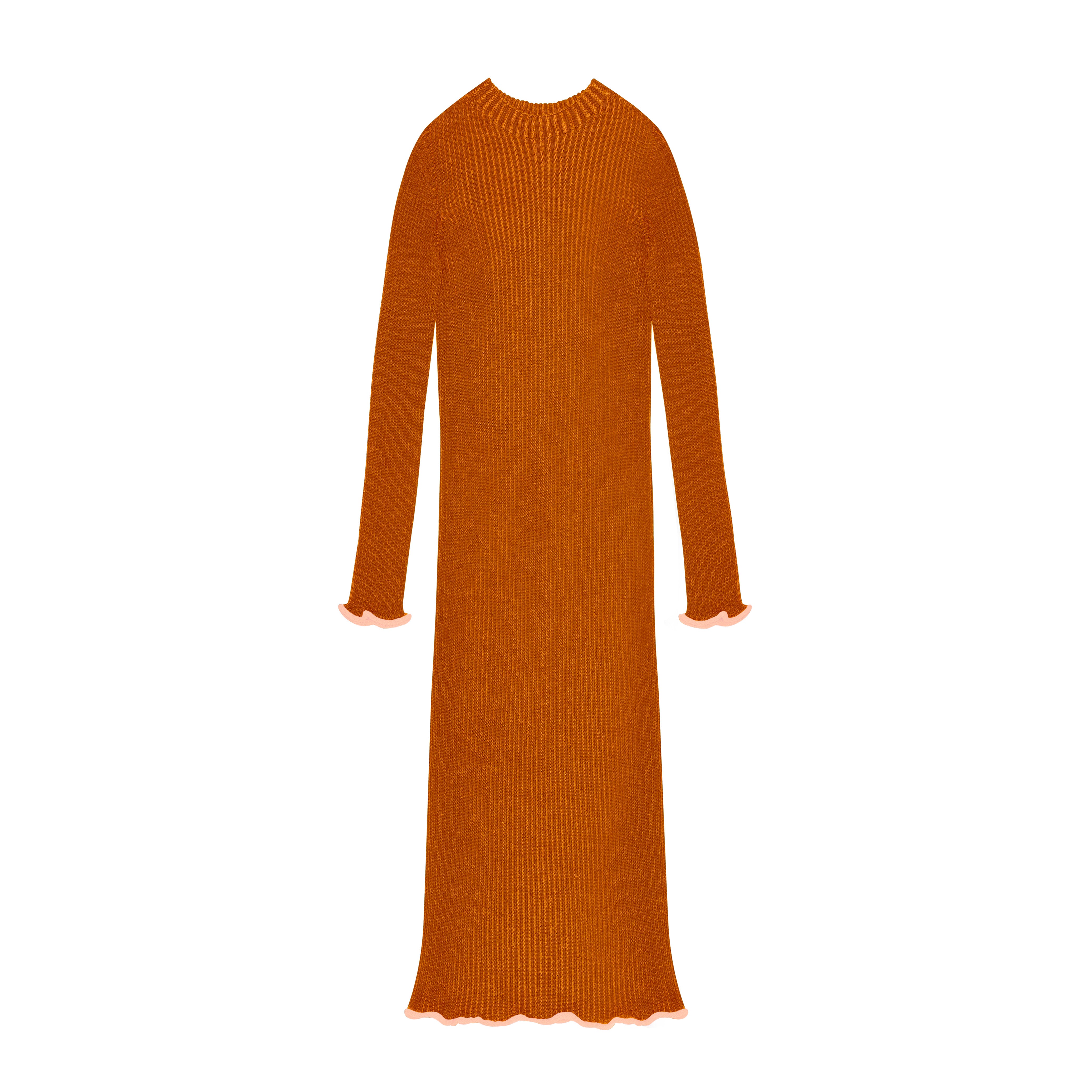 Seamless Knit Women's Dress Milan, Orange