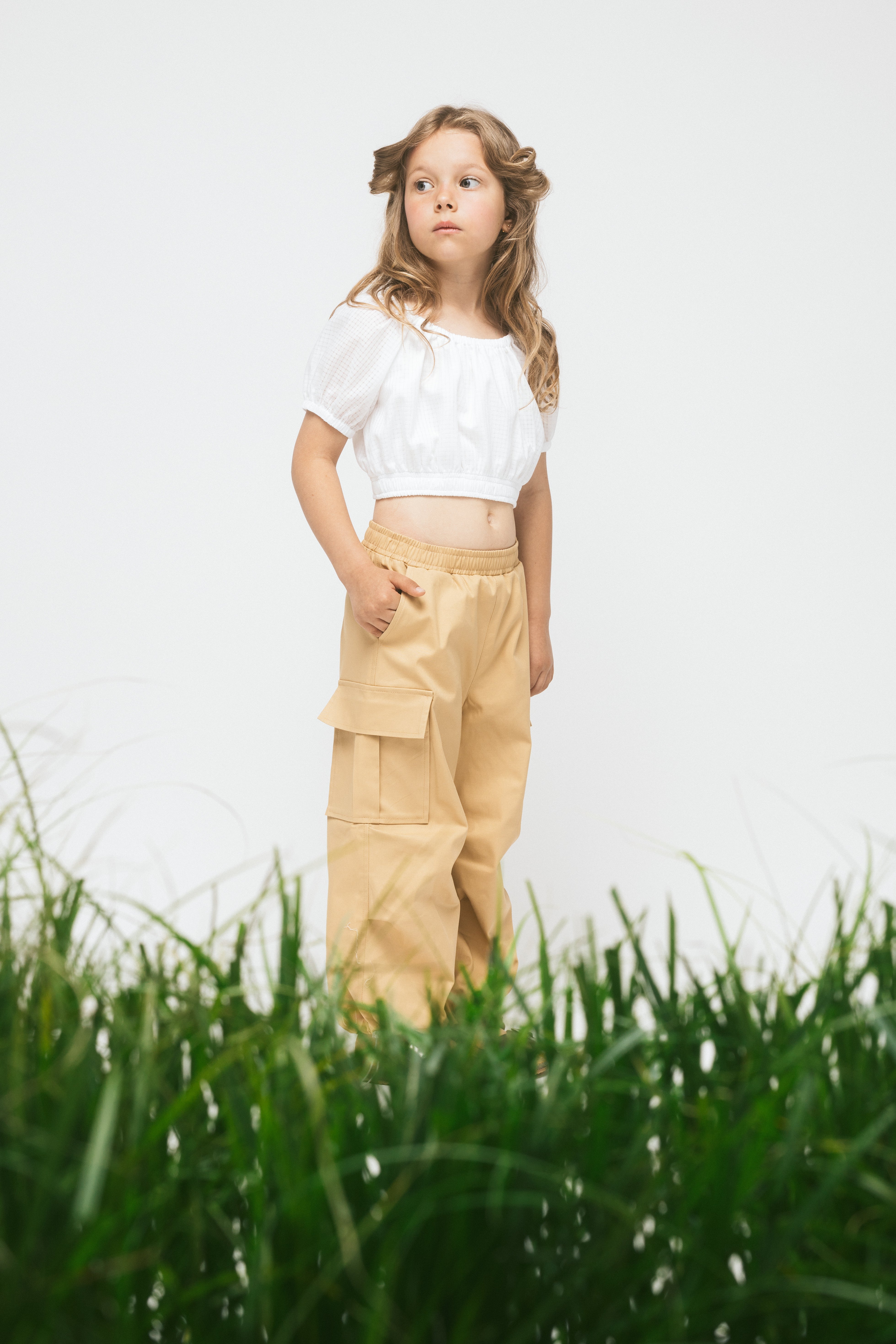Cotton Cargo Pants Oasis, Brown