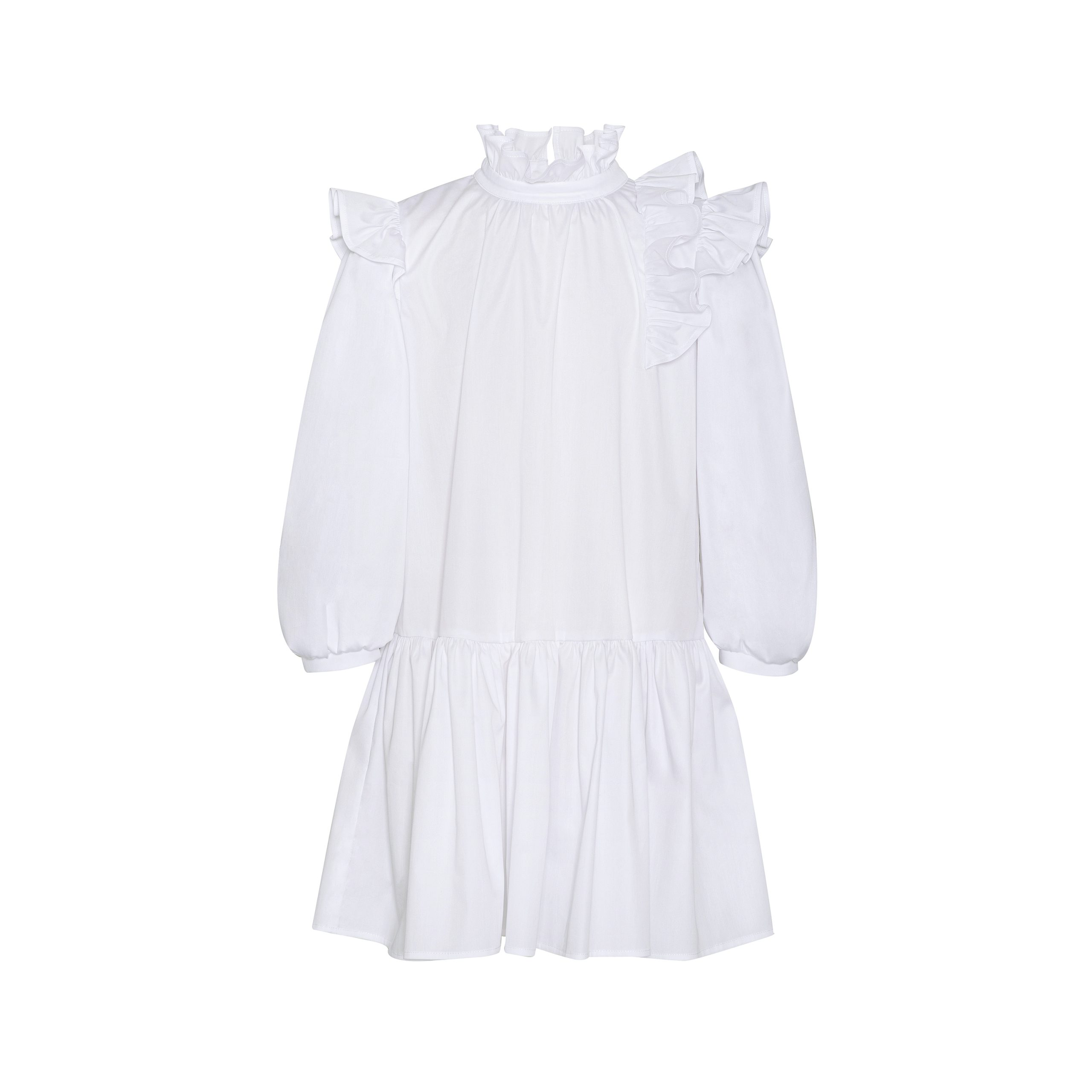 Cotton Dress Geneva White