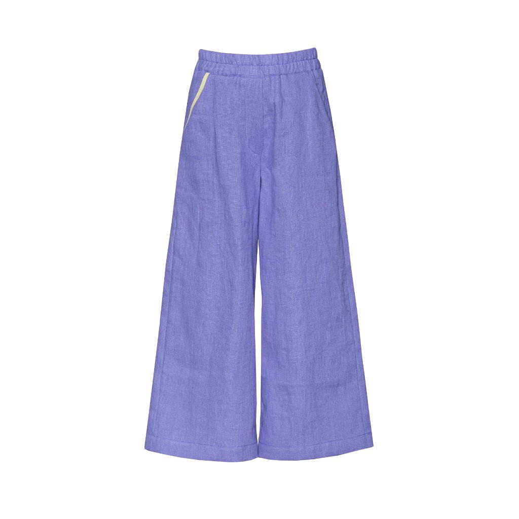 Linen Pants Forgetmenot Violet