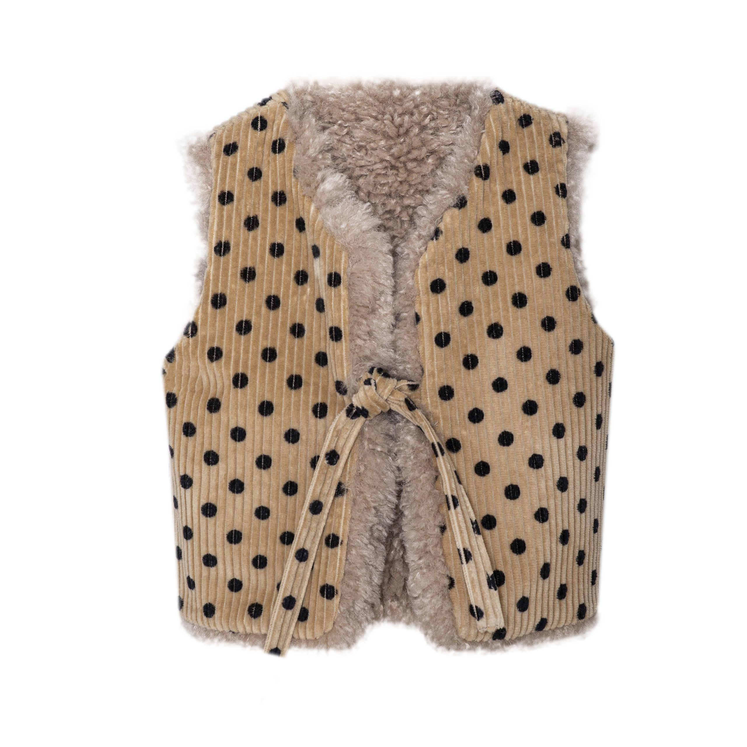 Teddy Double-sided Vest Chamonix Brown