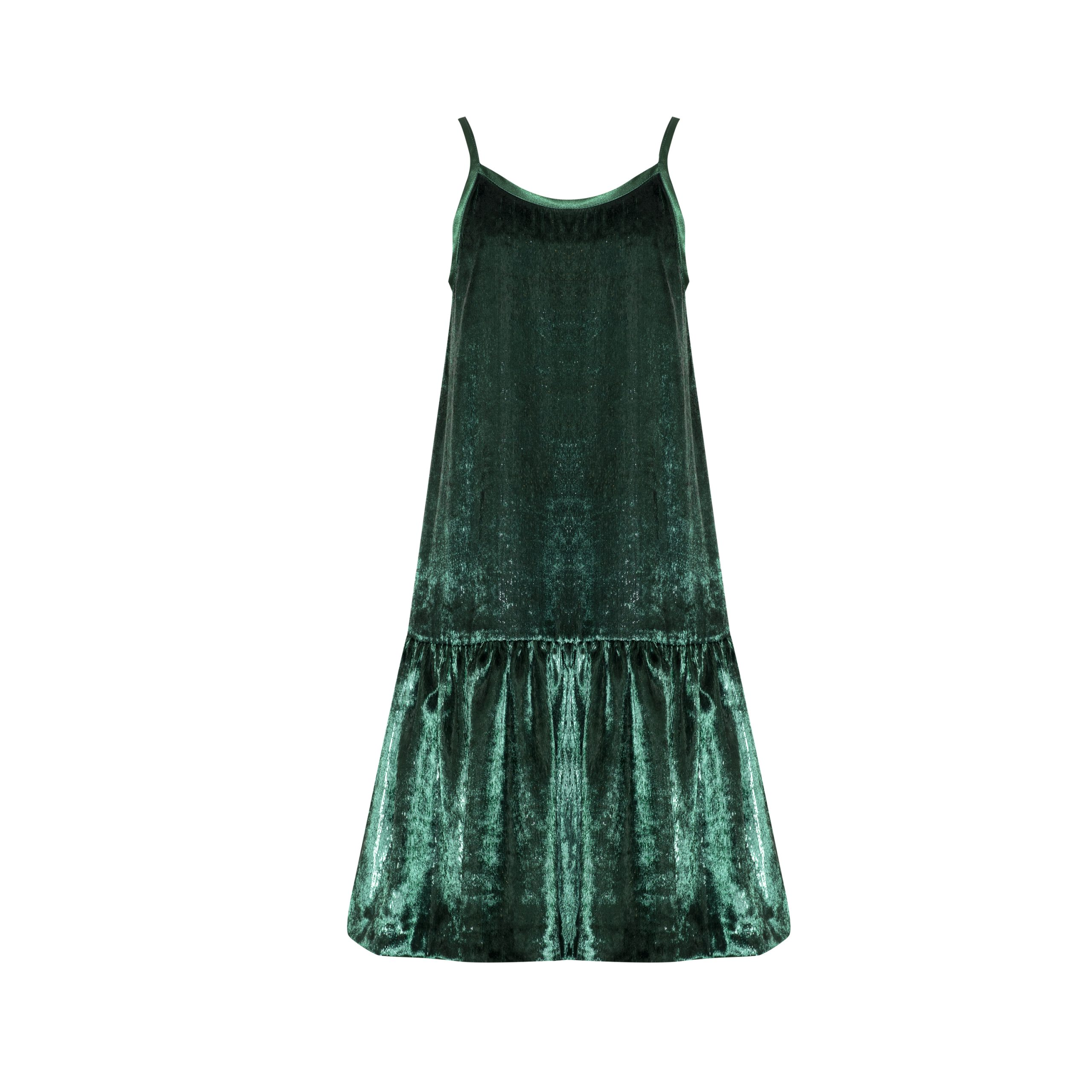 Velvet Slip Dress Twinkle Green