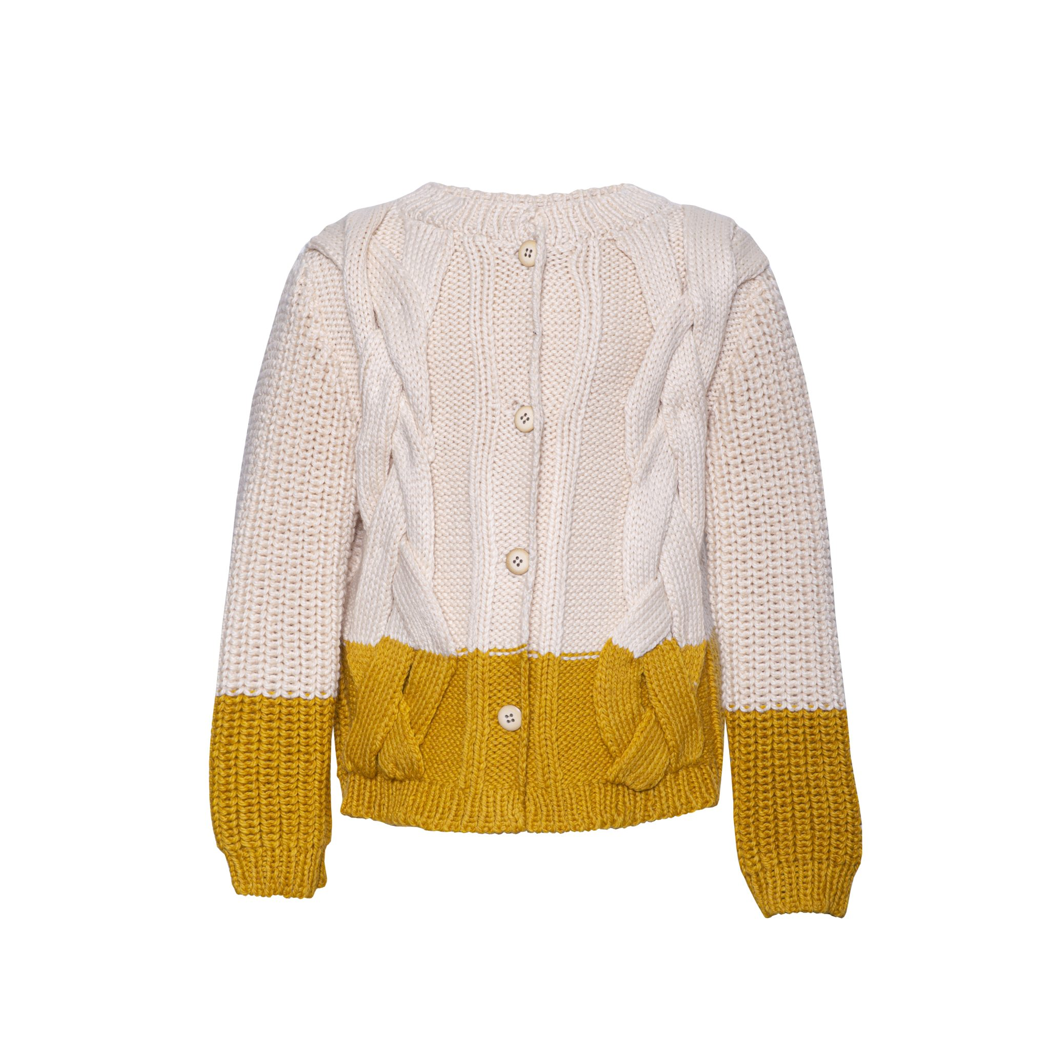 Wool Cardigan Lugano Yellow