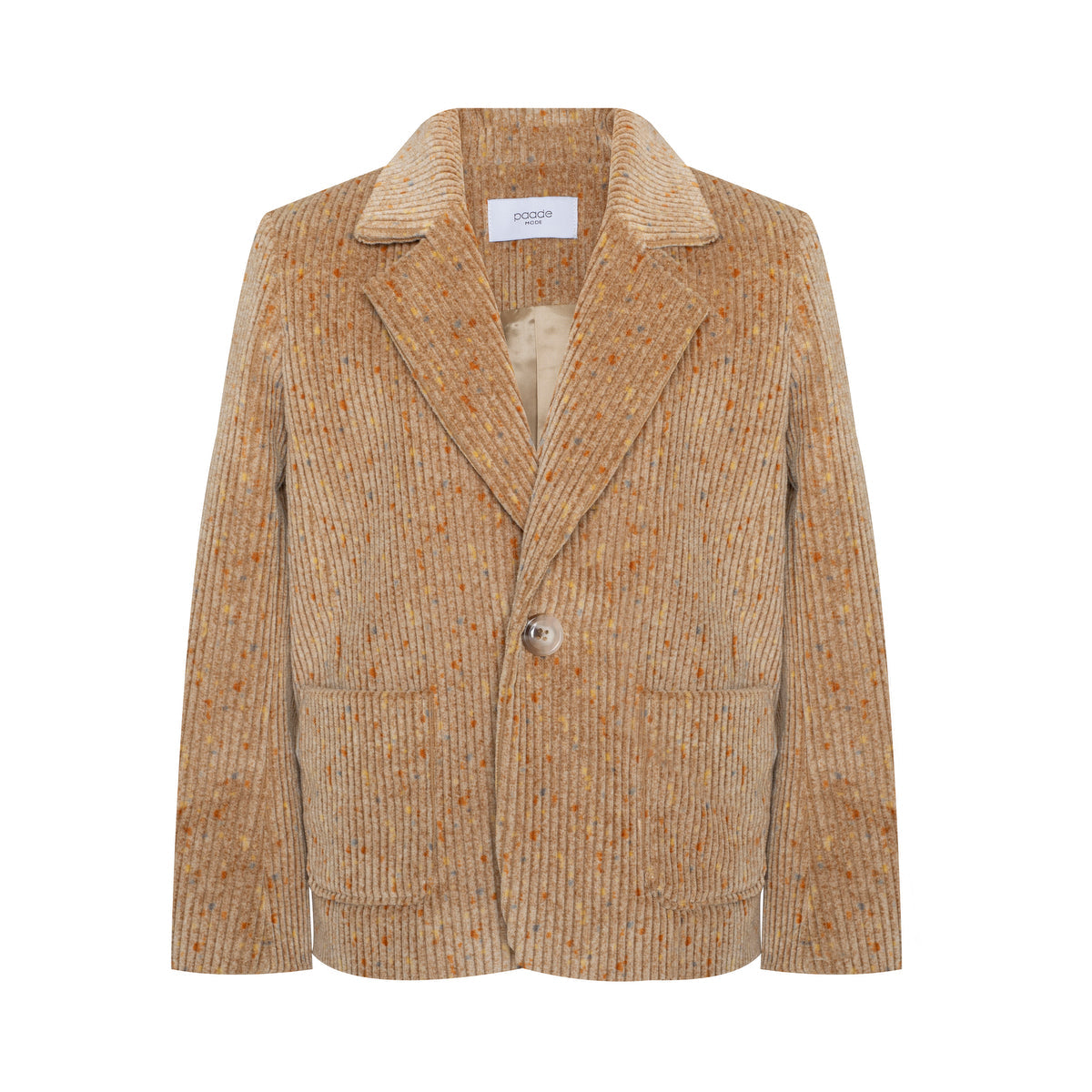 Corduroy Blazer Melange, Camel