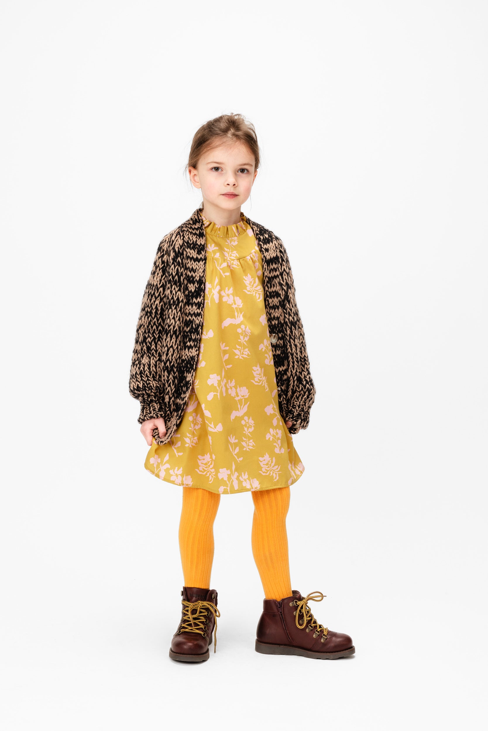 Cotton Dress Baby Calendula, Yellow