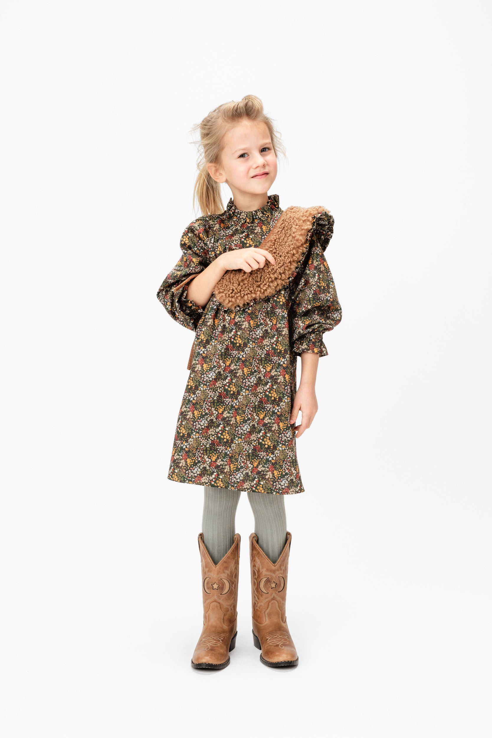 Teddy Collar Bonbon Fiora, Brown
