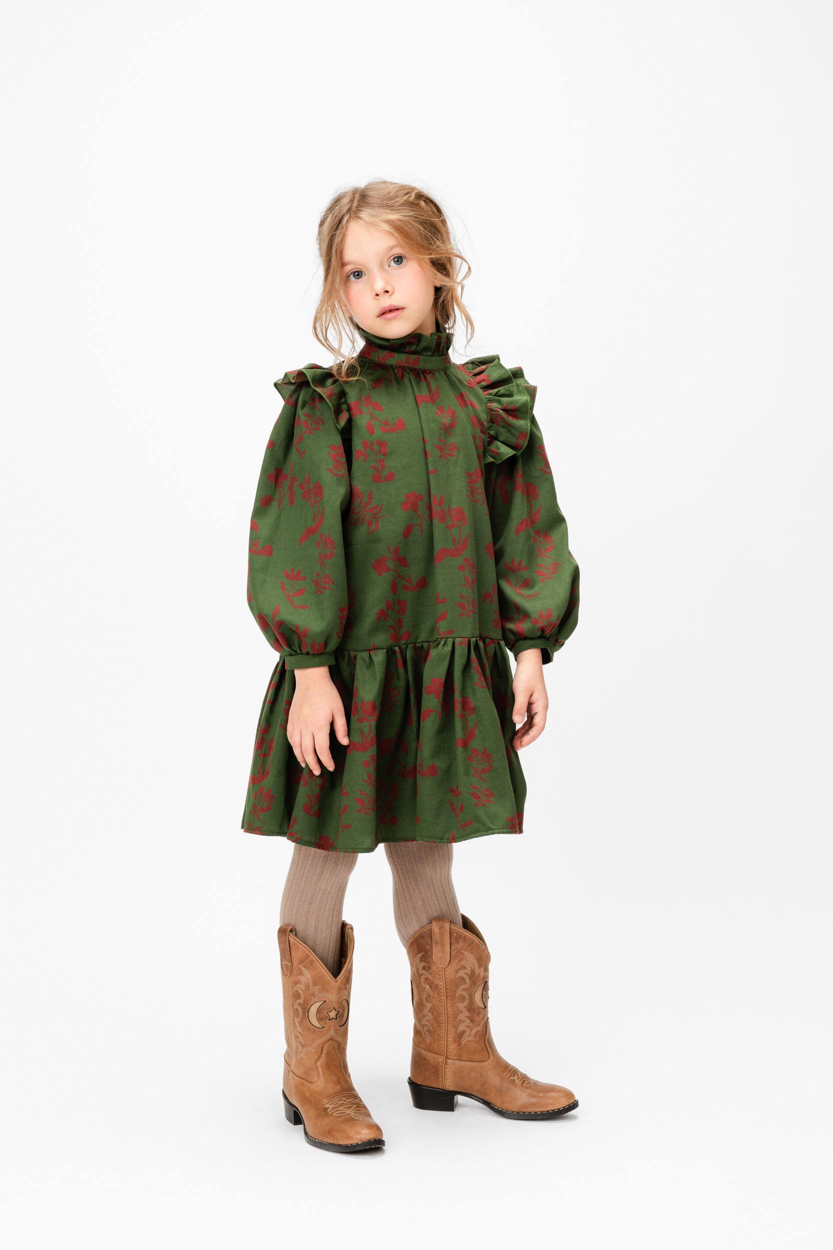 Cotton Dress Geneva Dale, Green