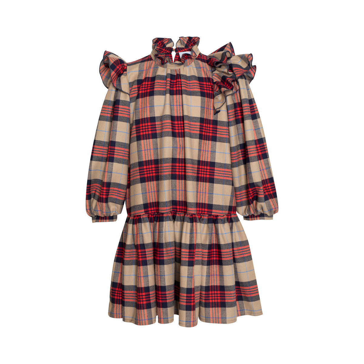 Cotton Dress Tartan Plaid, Red