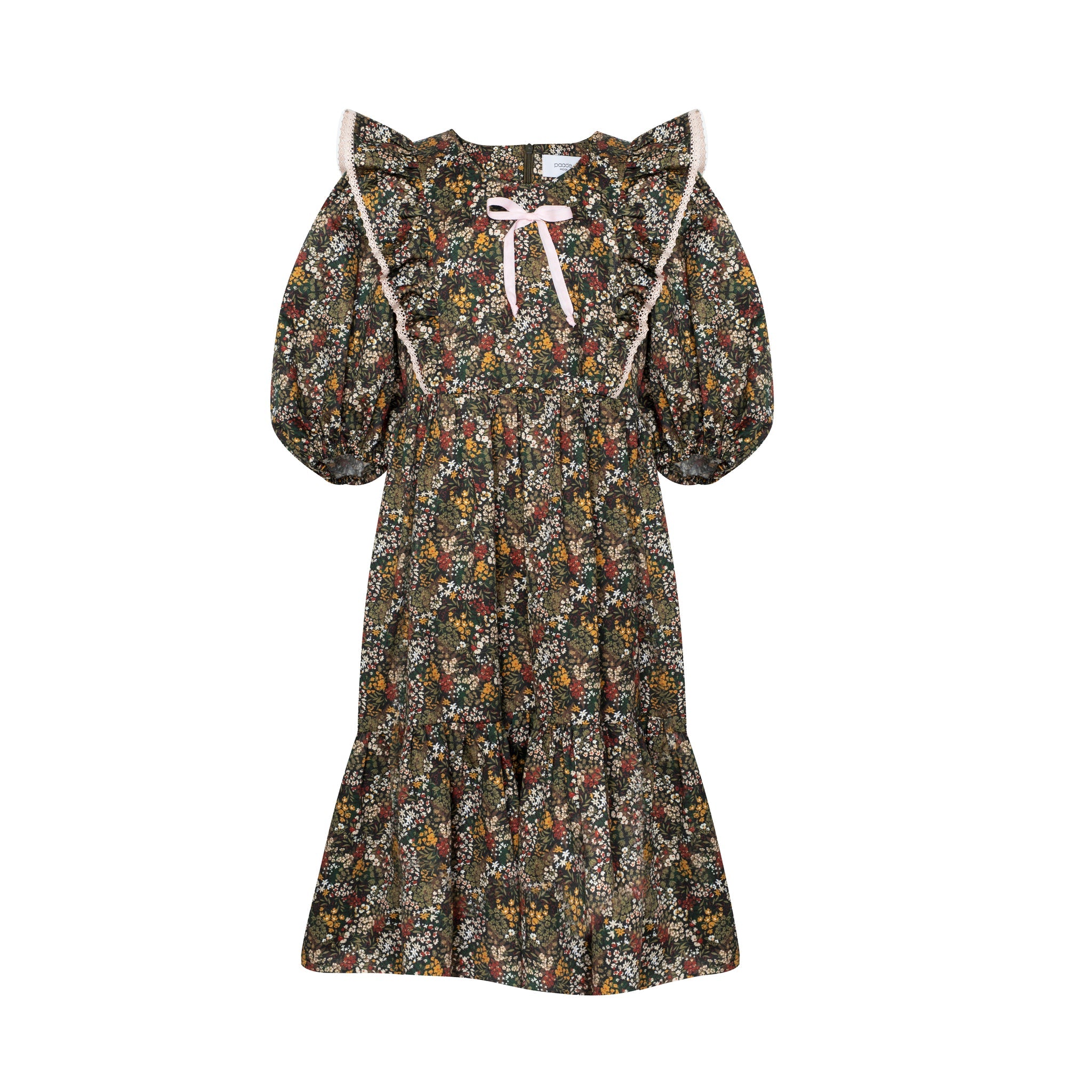 Kokvilnas maxi kleita Fiora, Raiba