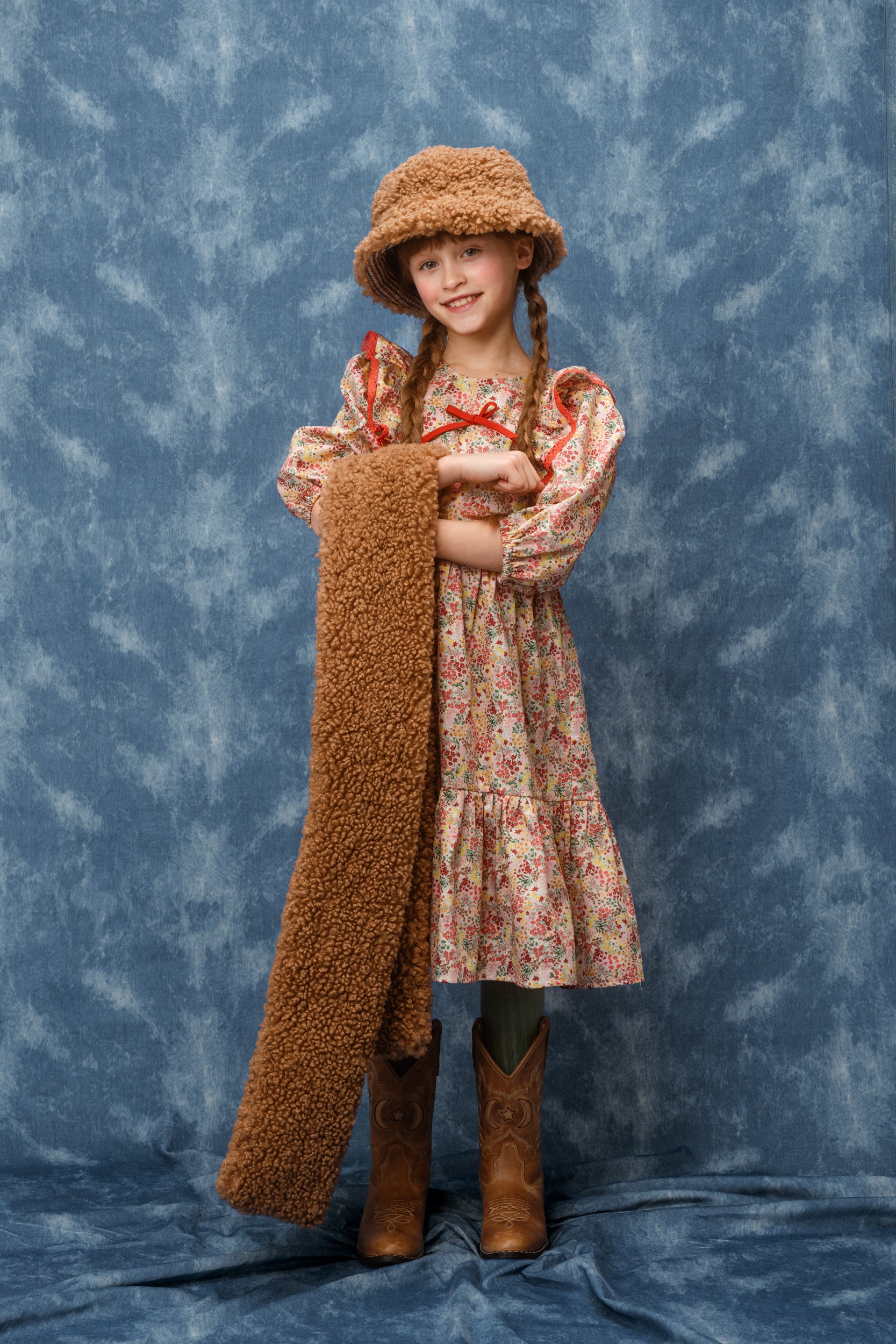Teddy Bucket Hat Bonbon, Brown