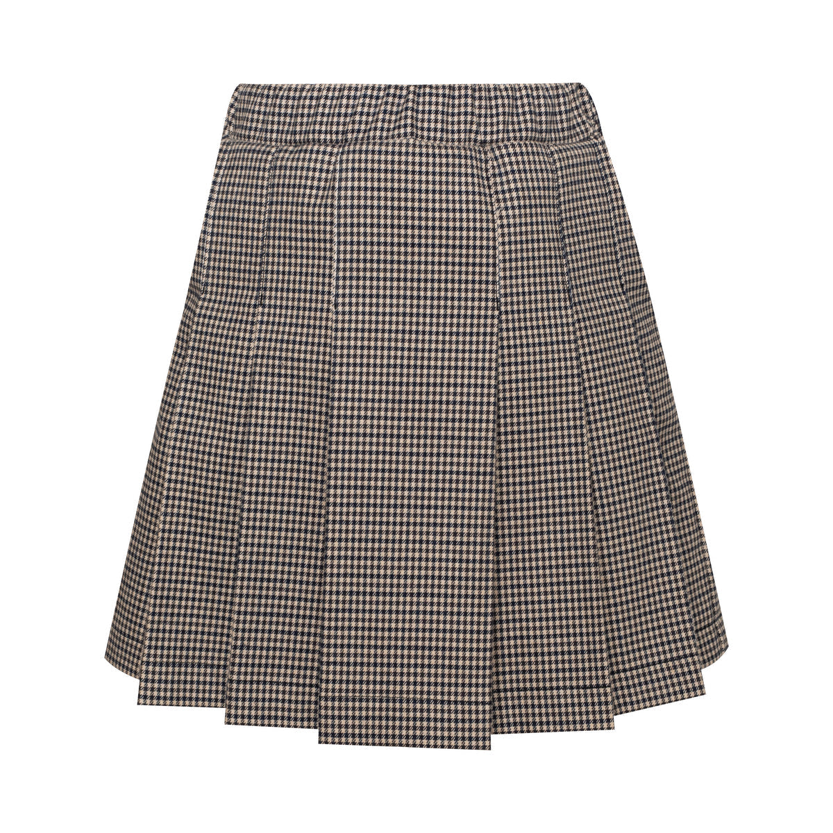 Cotton Skirt Pin Checks, Brown