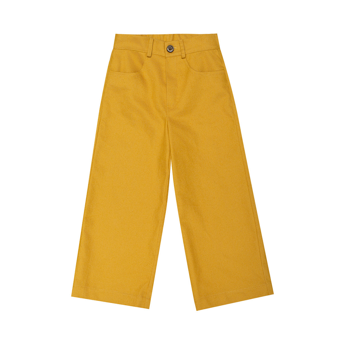 Denim Wide Trousers Henri, Yellow