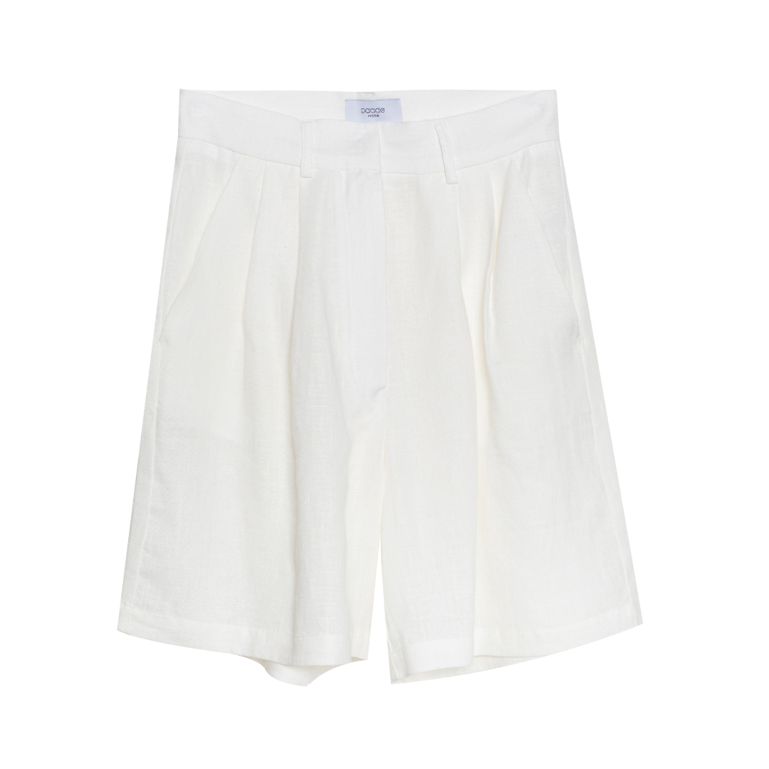 Linen Shorts Cruise Woman, White