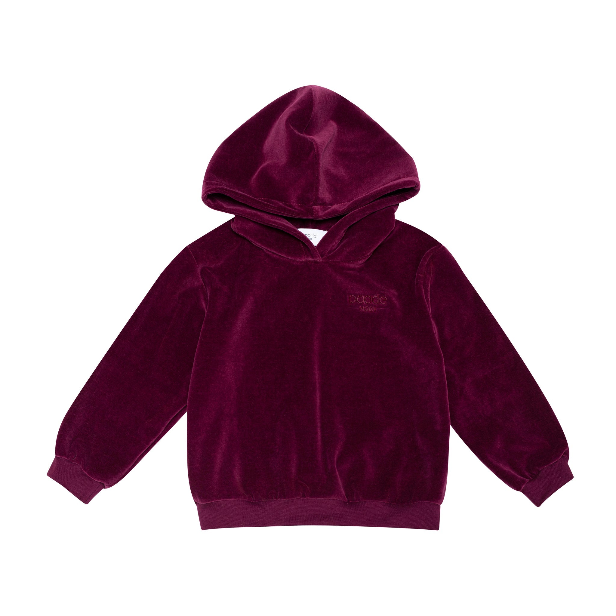 Velvet Hoodie Logo, Red