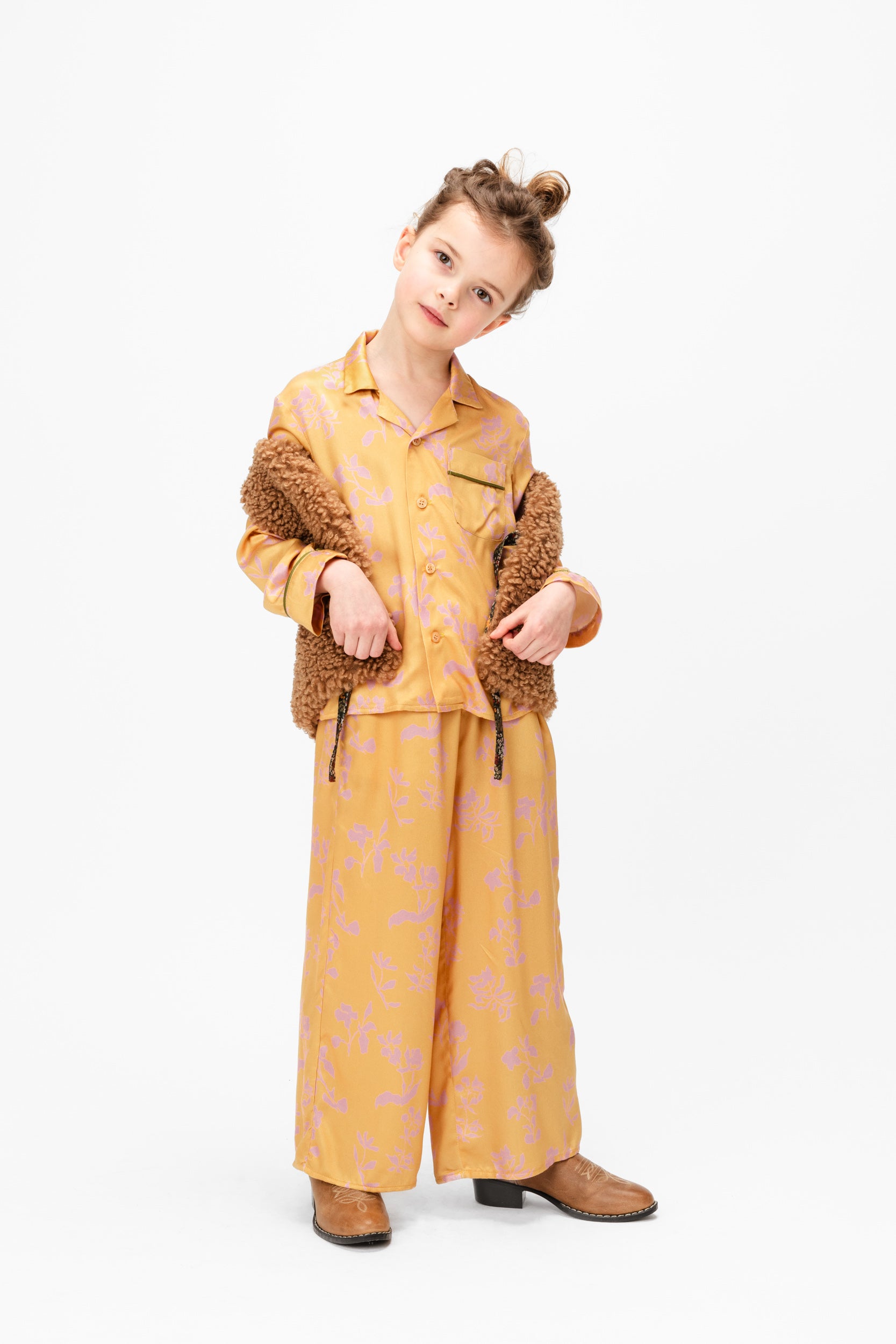 Viscose PJ Blouse Calendula, Yellow