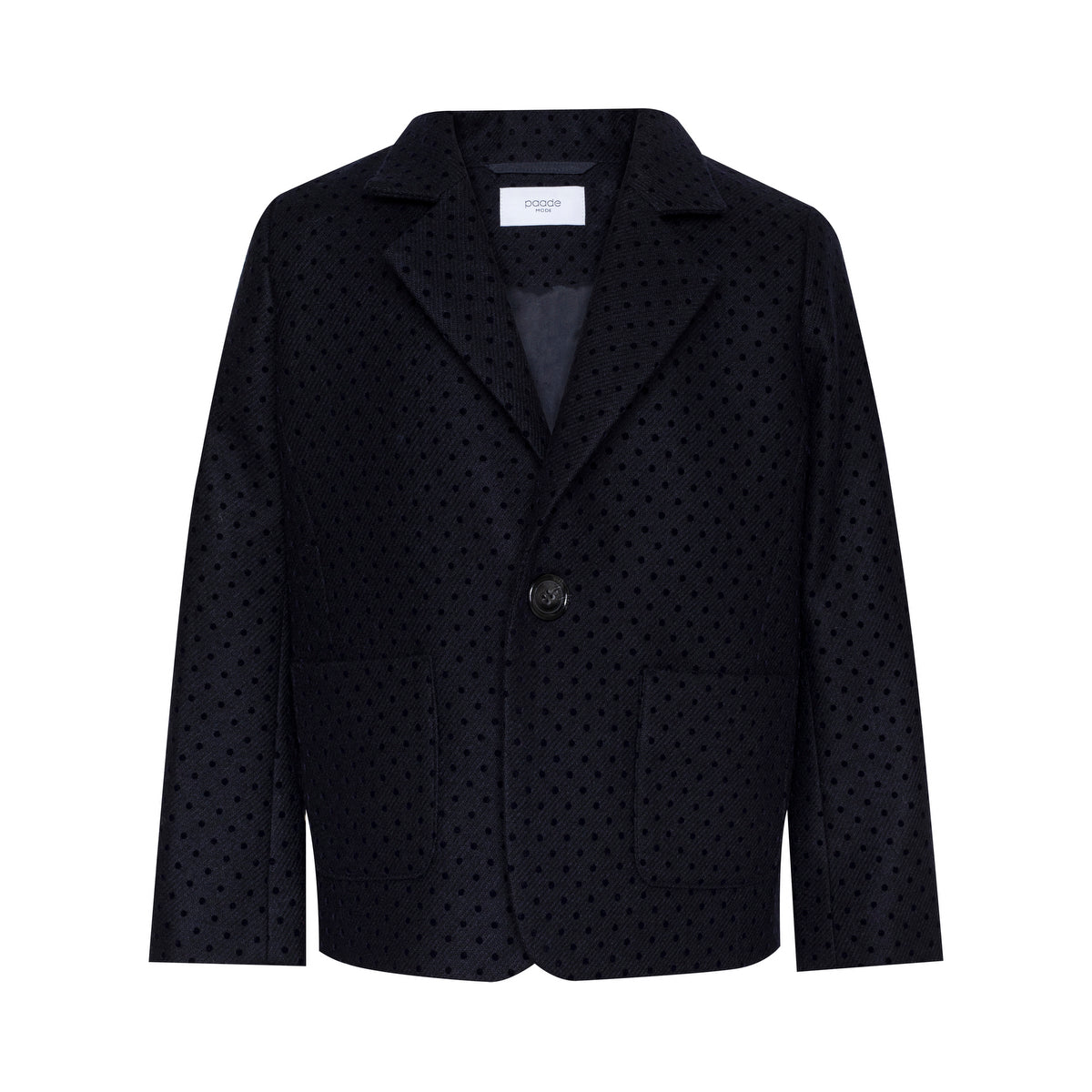 Wool Blazer Onyx, Dark Blue