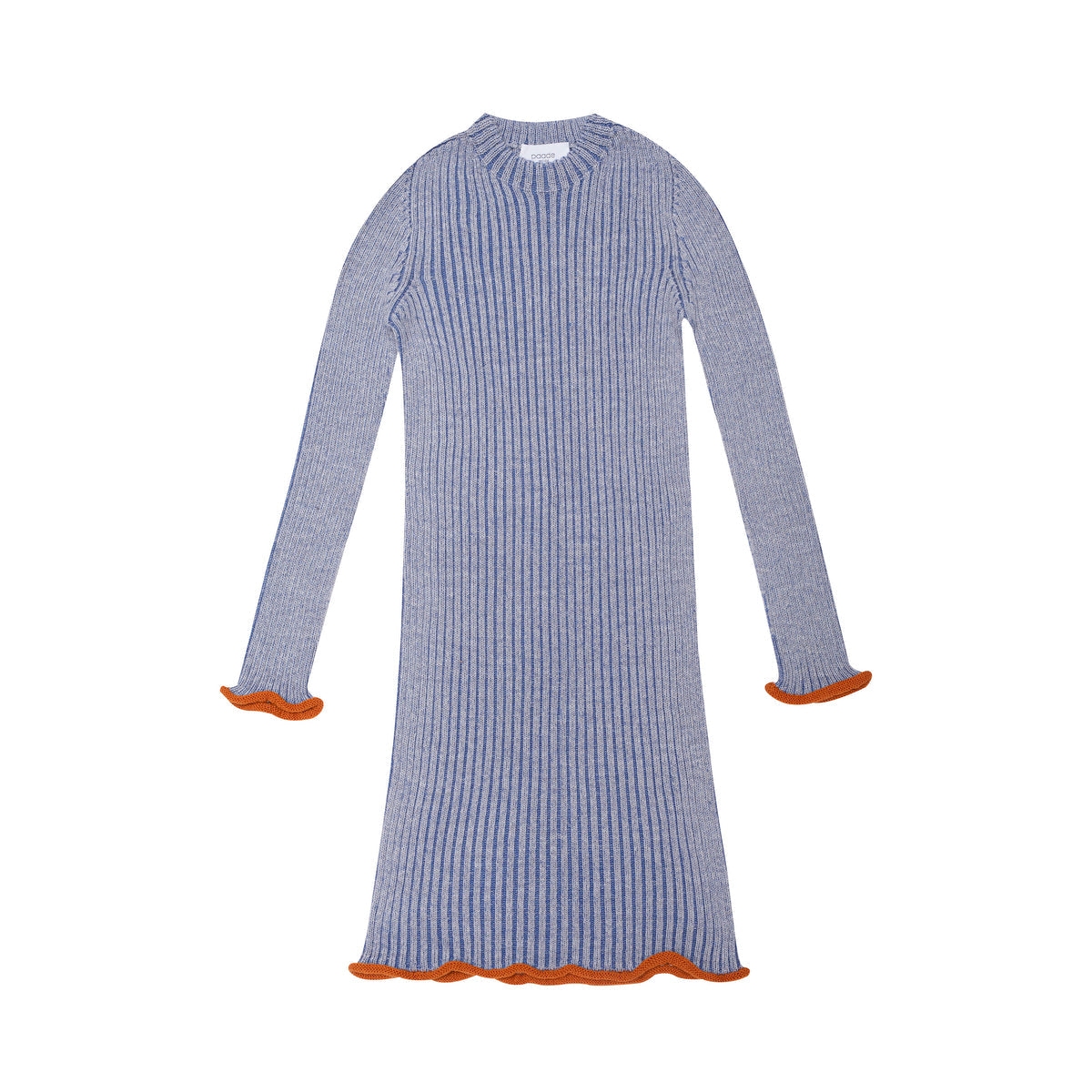 knee length dresses for ladies Wool Seamless Knit Dress Milan, Grey
