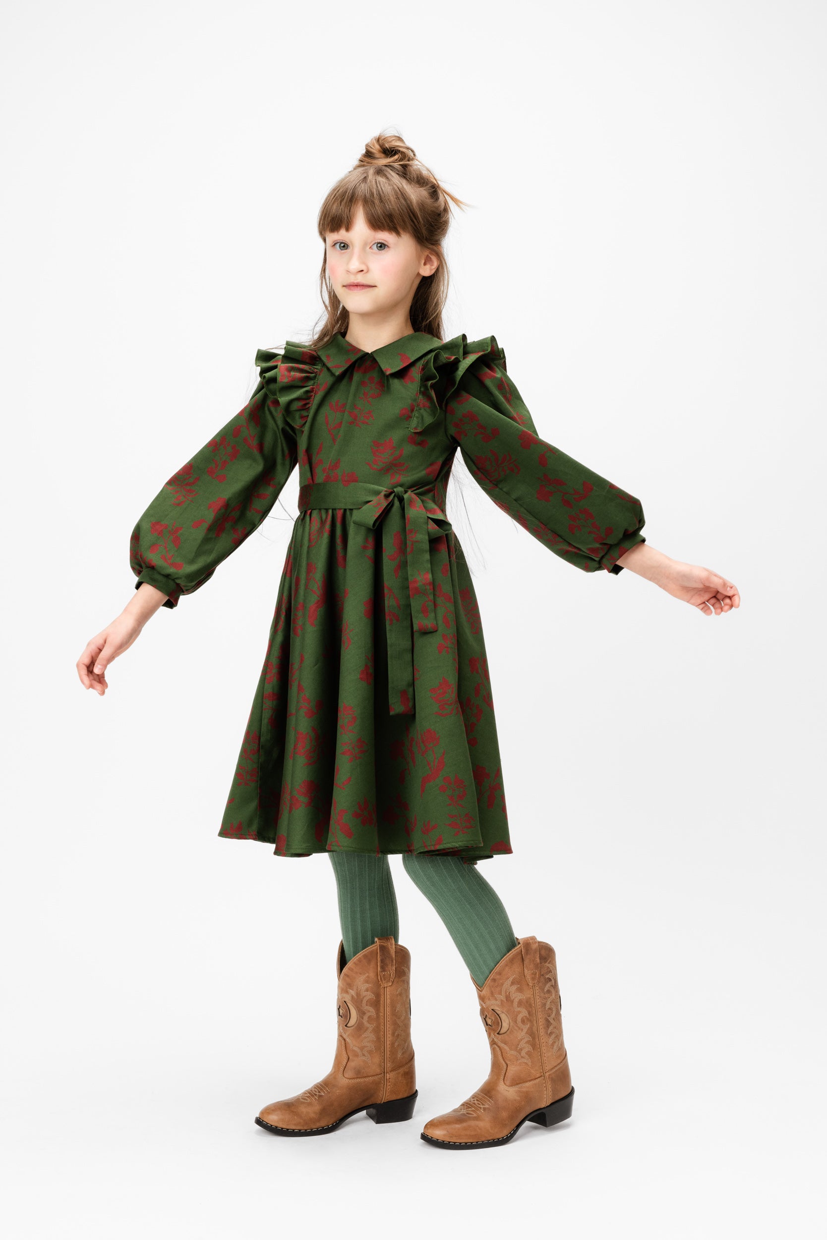 Cotton Maxi Dress Geneva Dale, Green