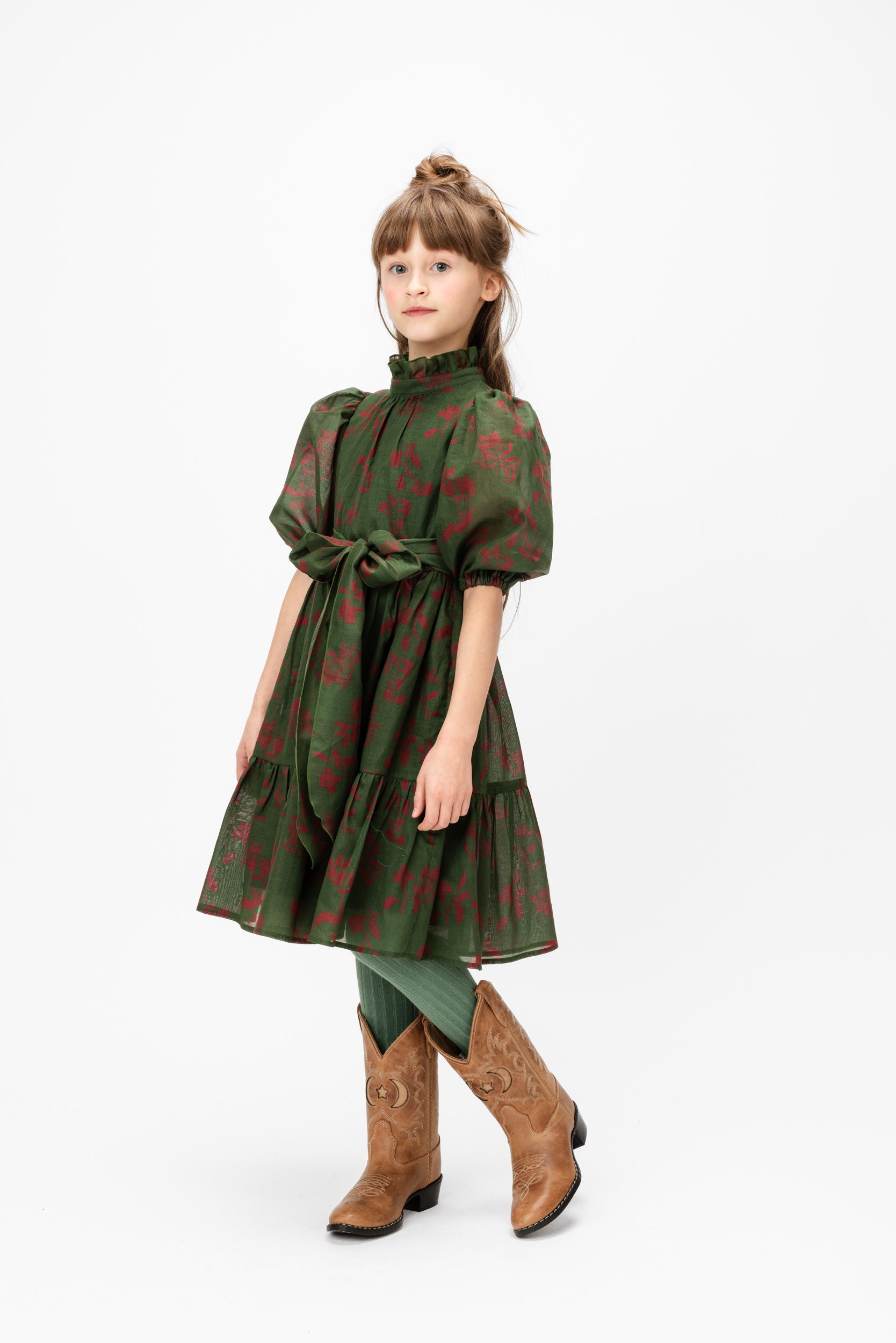 Chiffon Maxi Dress Dale, Green