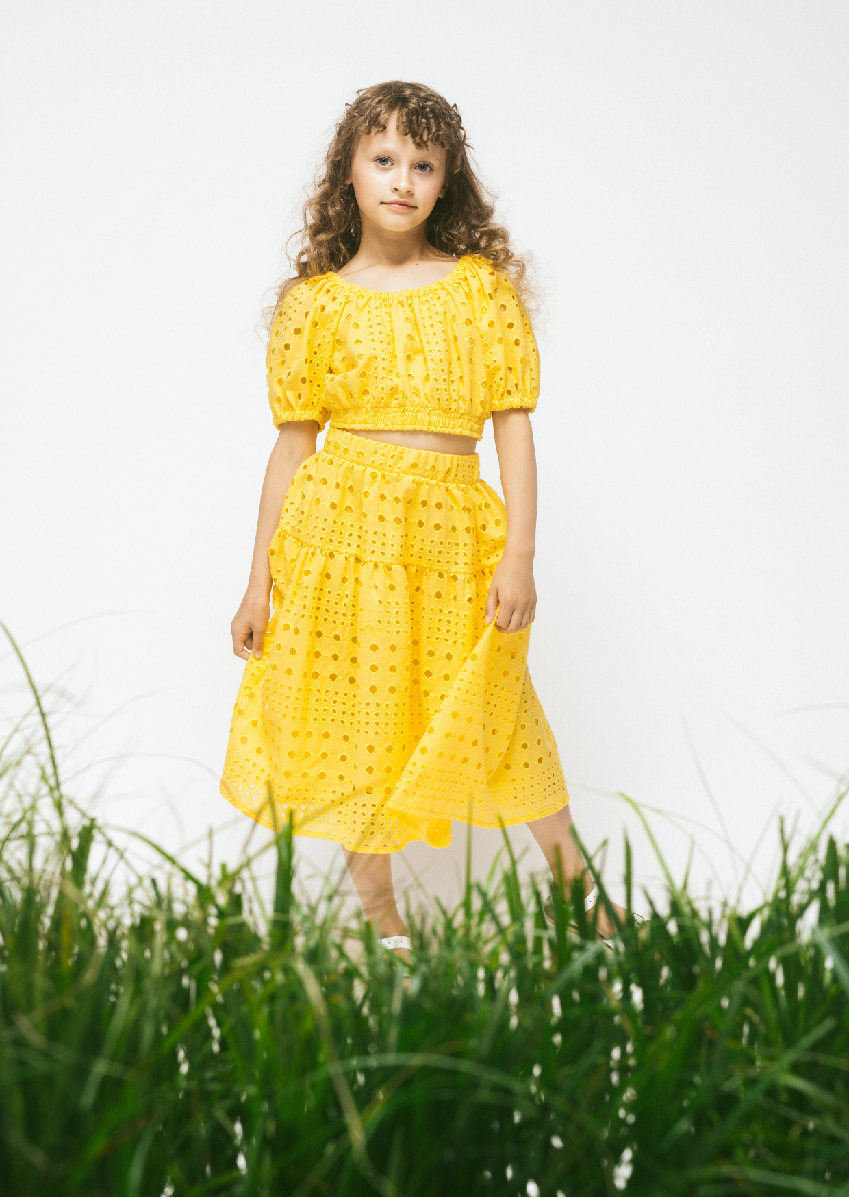 Cotton Skirt Delta, Yellow