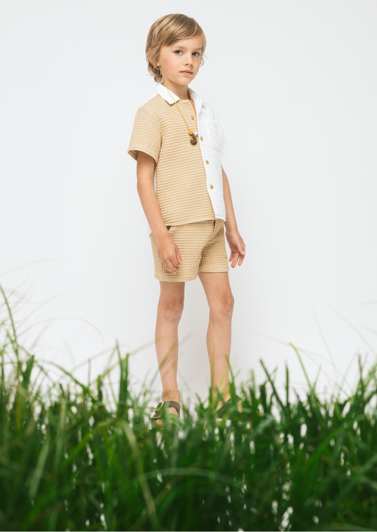 Cotton Shorts Mari, Beige