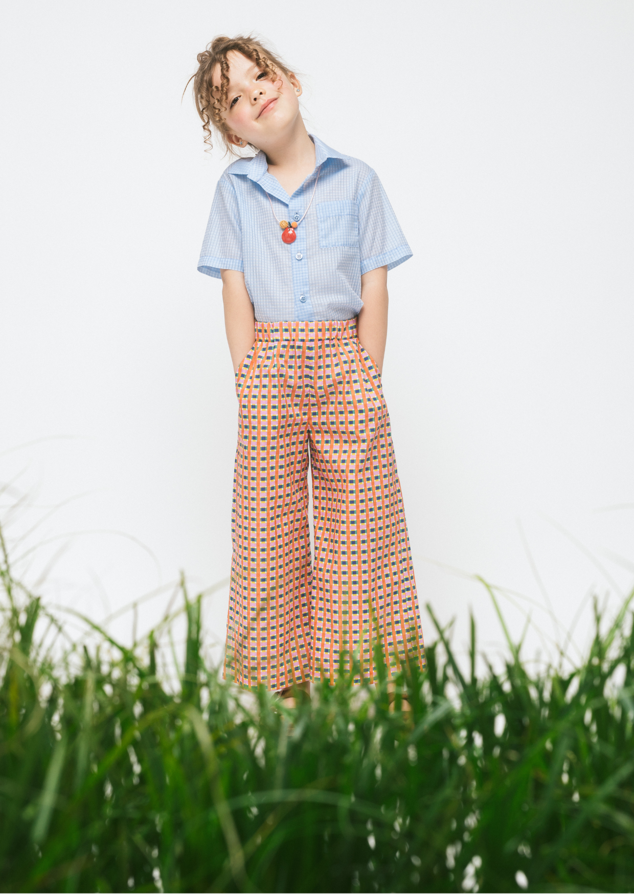 Cotton Trousers Falter, Orange