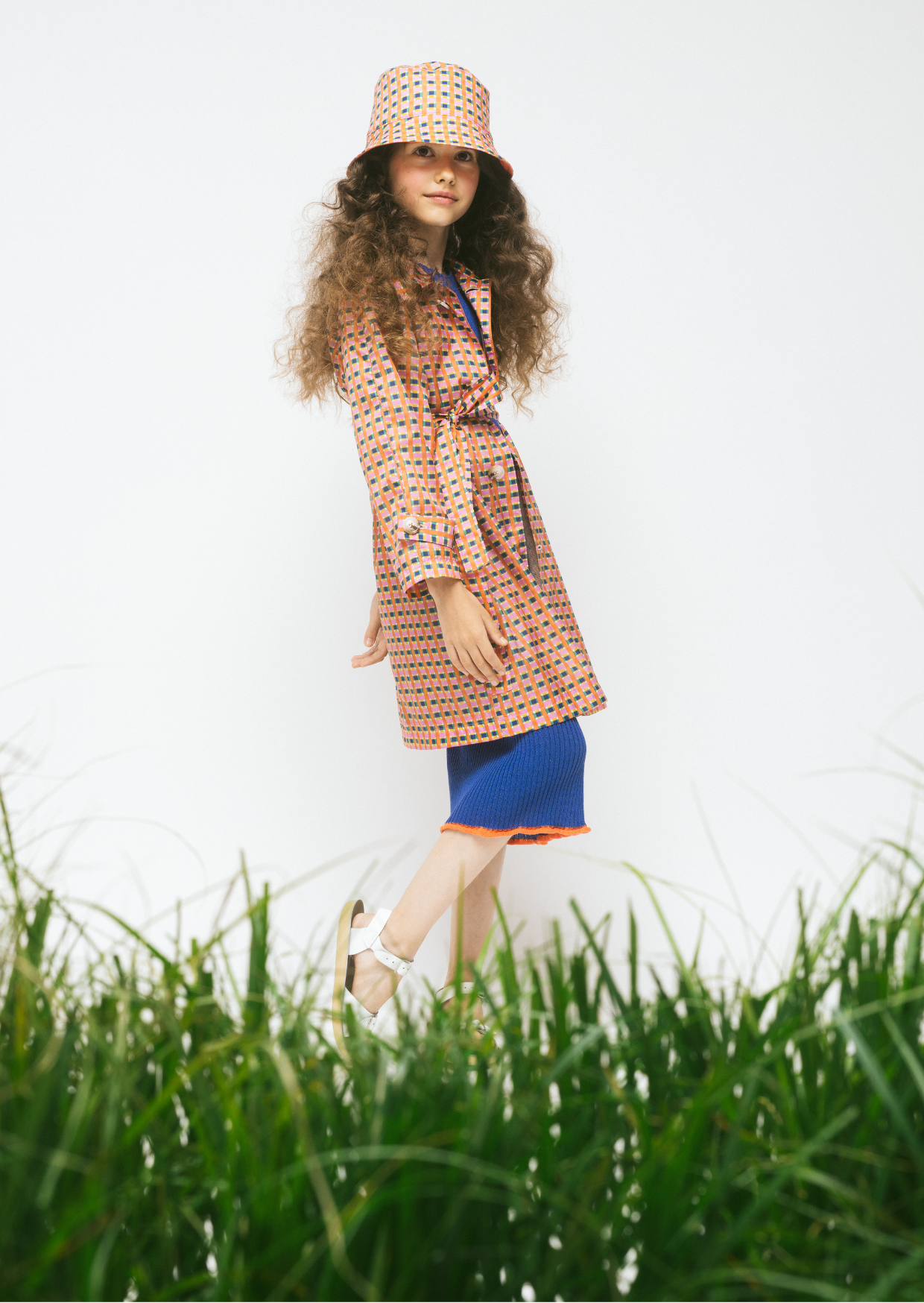 Water Repelllent Trench Coat Falter, Orange
