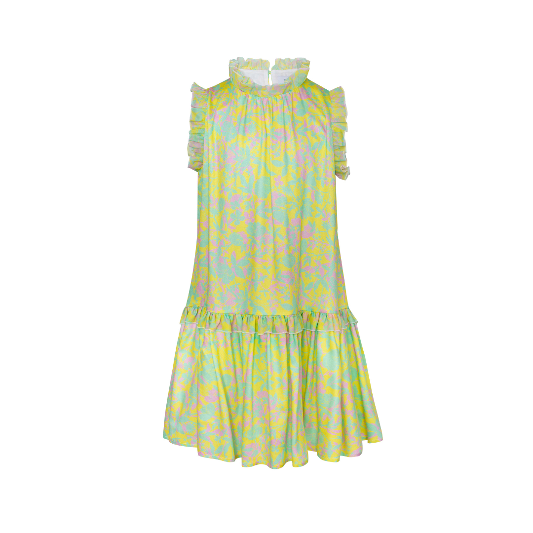 Viscose Dress Anemone, Yellow