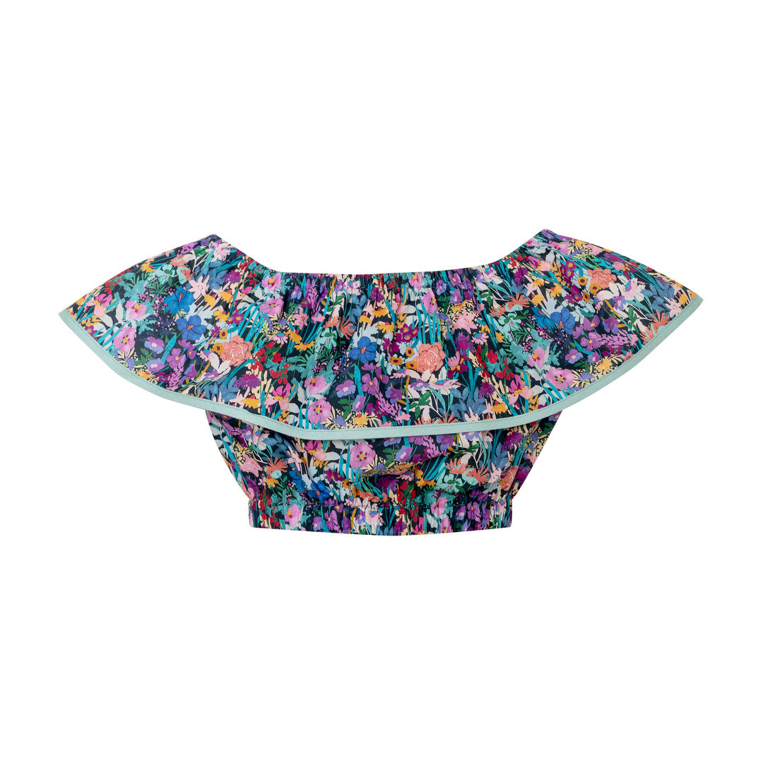 Cotton Crop Top Reef, Multicolor