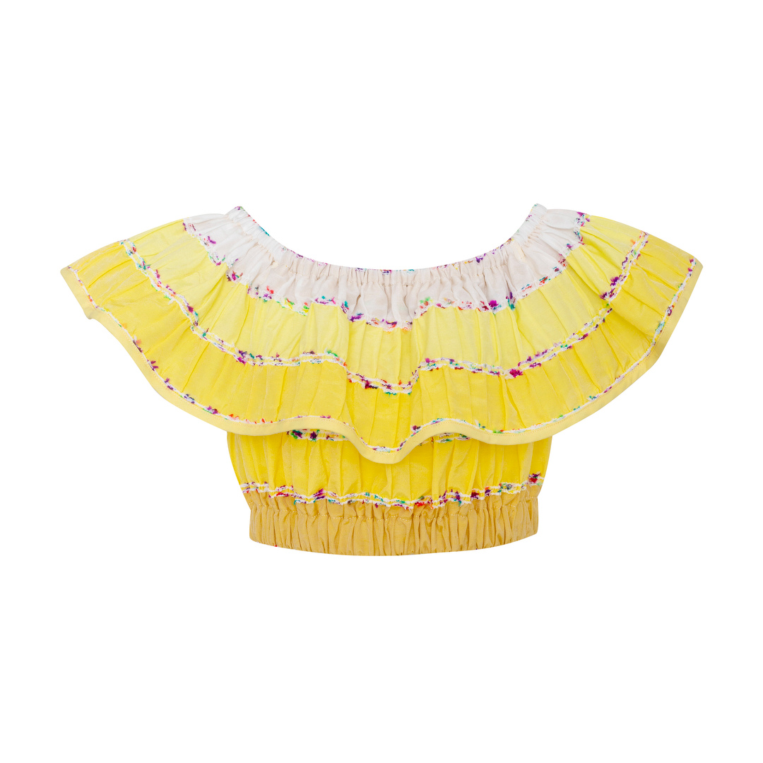 Cotton Crop Top Sunrise, Yellow