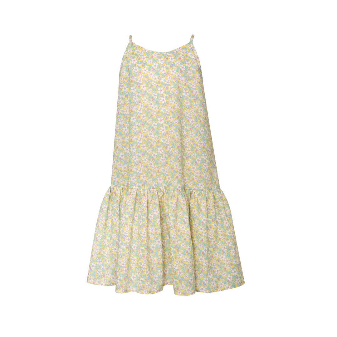 Cotton Slip Dress Strawberry, Yellow