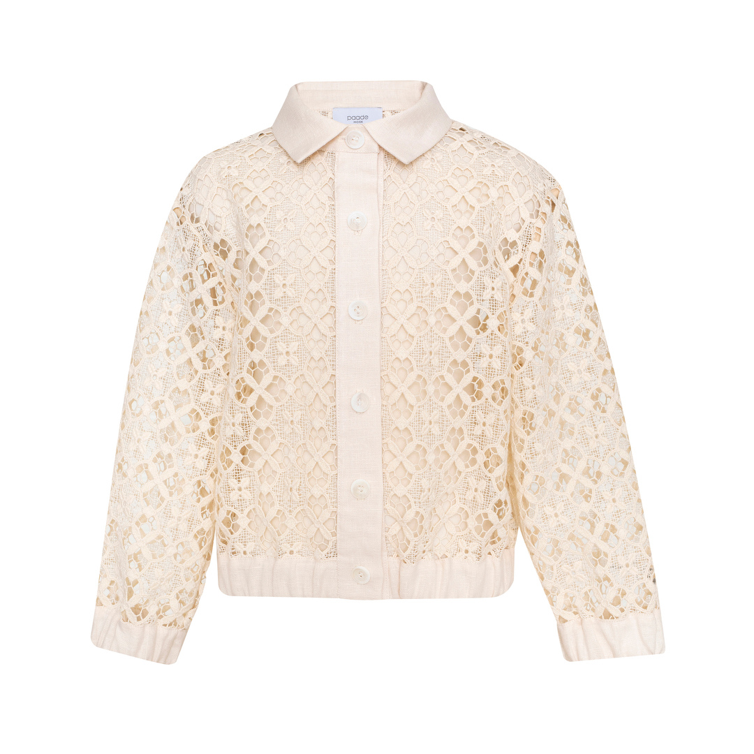 Lace Jacket White Sand, Beige