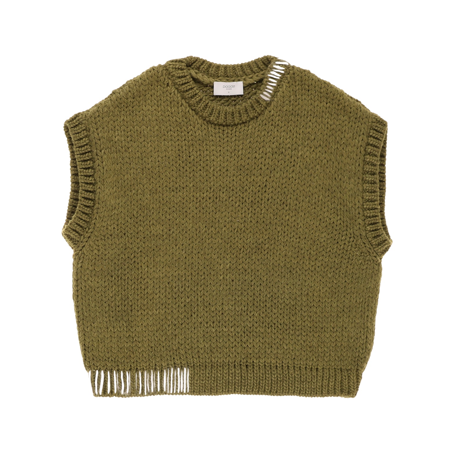 Wool Women's Vest Leona, Green
