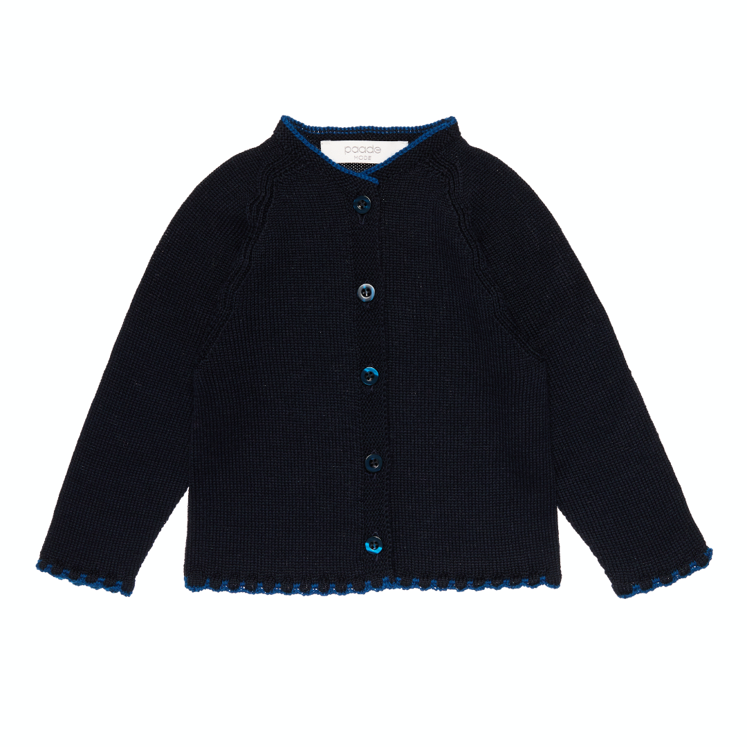 Wool Baby Cardigan Bambi, Blue