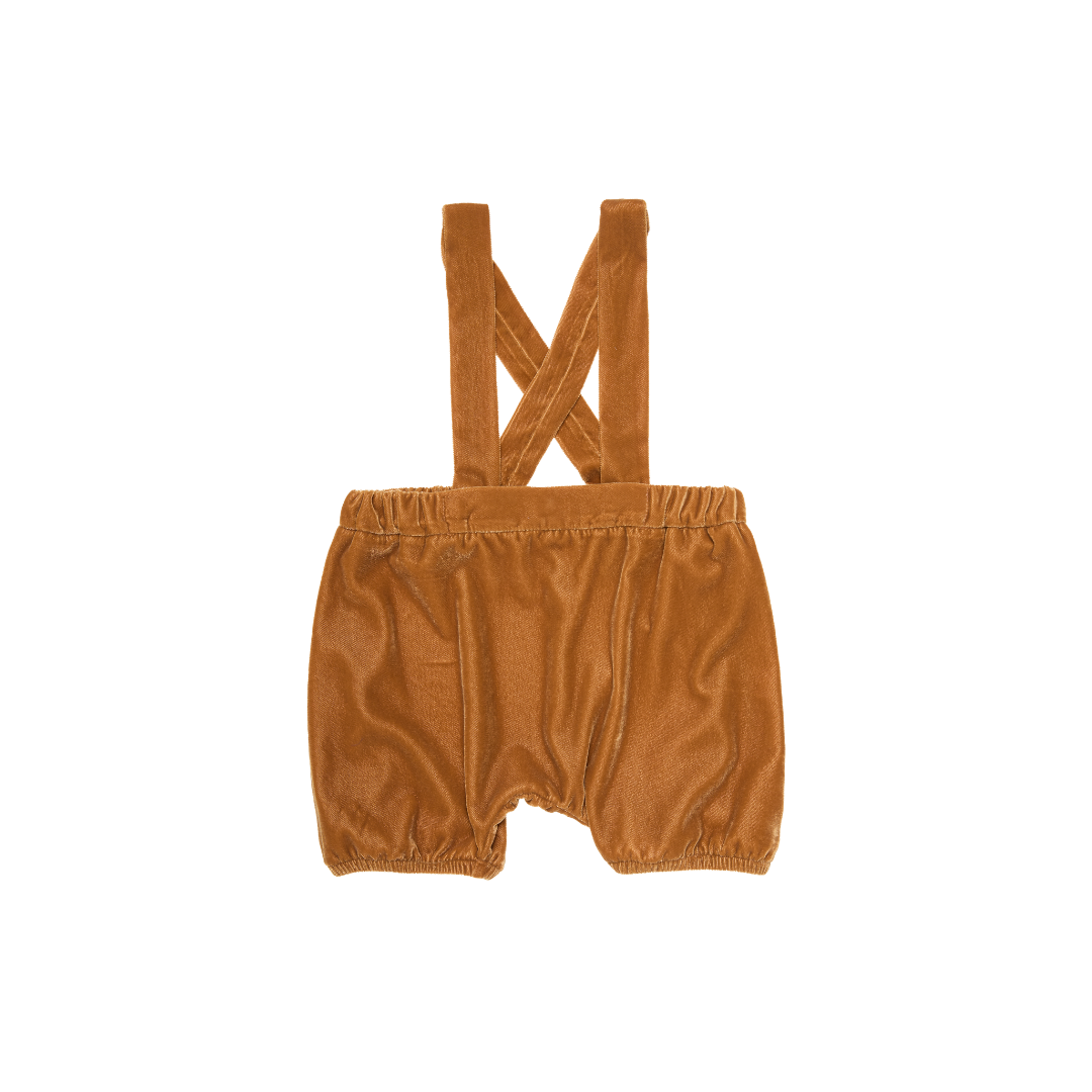 Velvet Baby Strap Bloomers Aurora, Gold